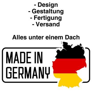 Fußmatte Türmatte Schmutzfangmatte mit Spruch ACHTUNG! Besucher müssen von der, Herzbotschaft, rechteckig, 40 x 60 cm, 2 mm hoch, bei 40 °C waschbar