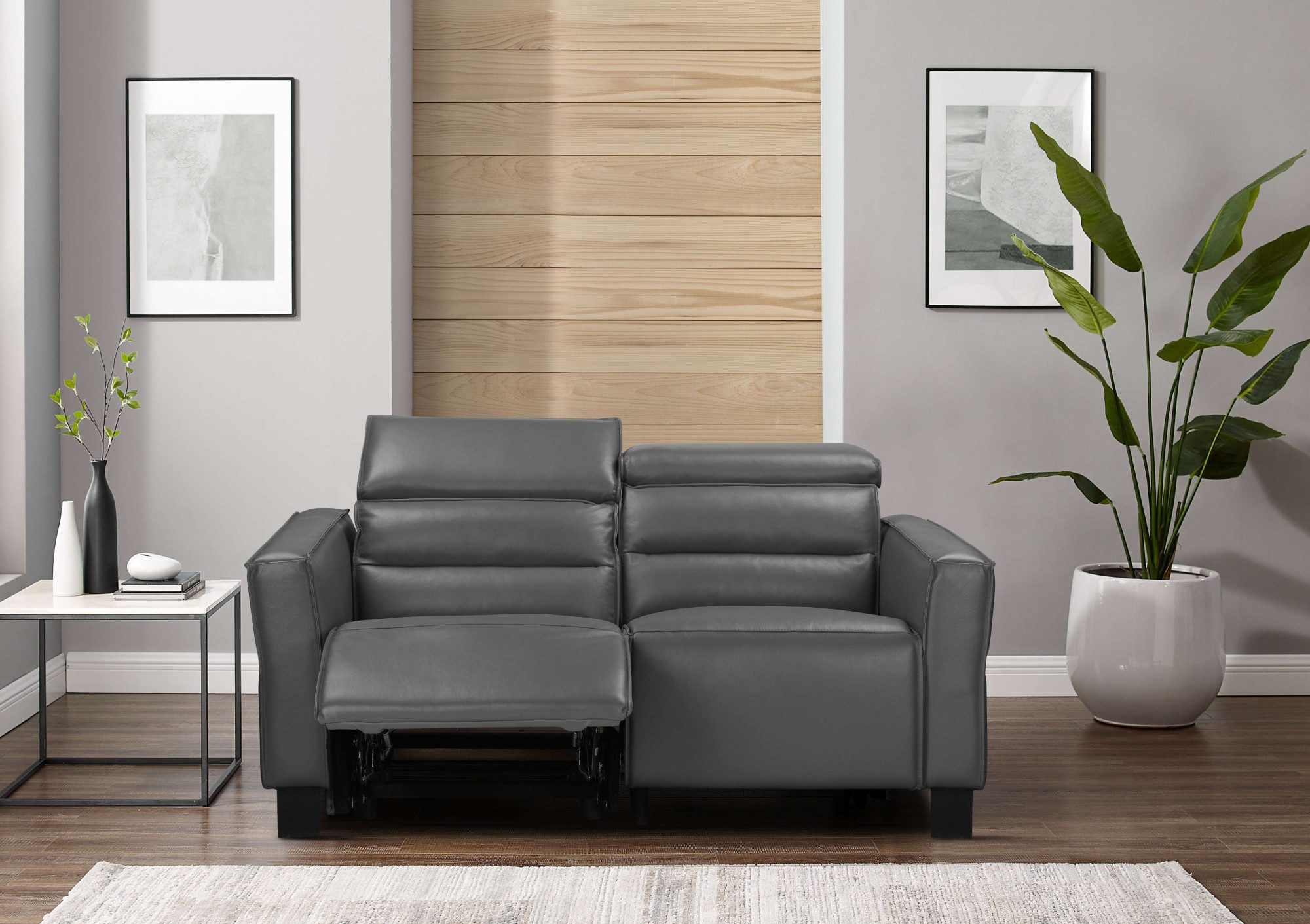 Home affaire 2-Sitzer Carpari, 162 cm, mit manueller od. elektrischer Relaxfunktion, (USB A/C), sowie Kopfteilverstellung