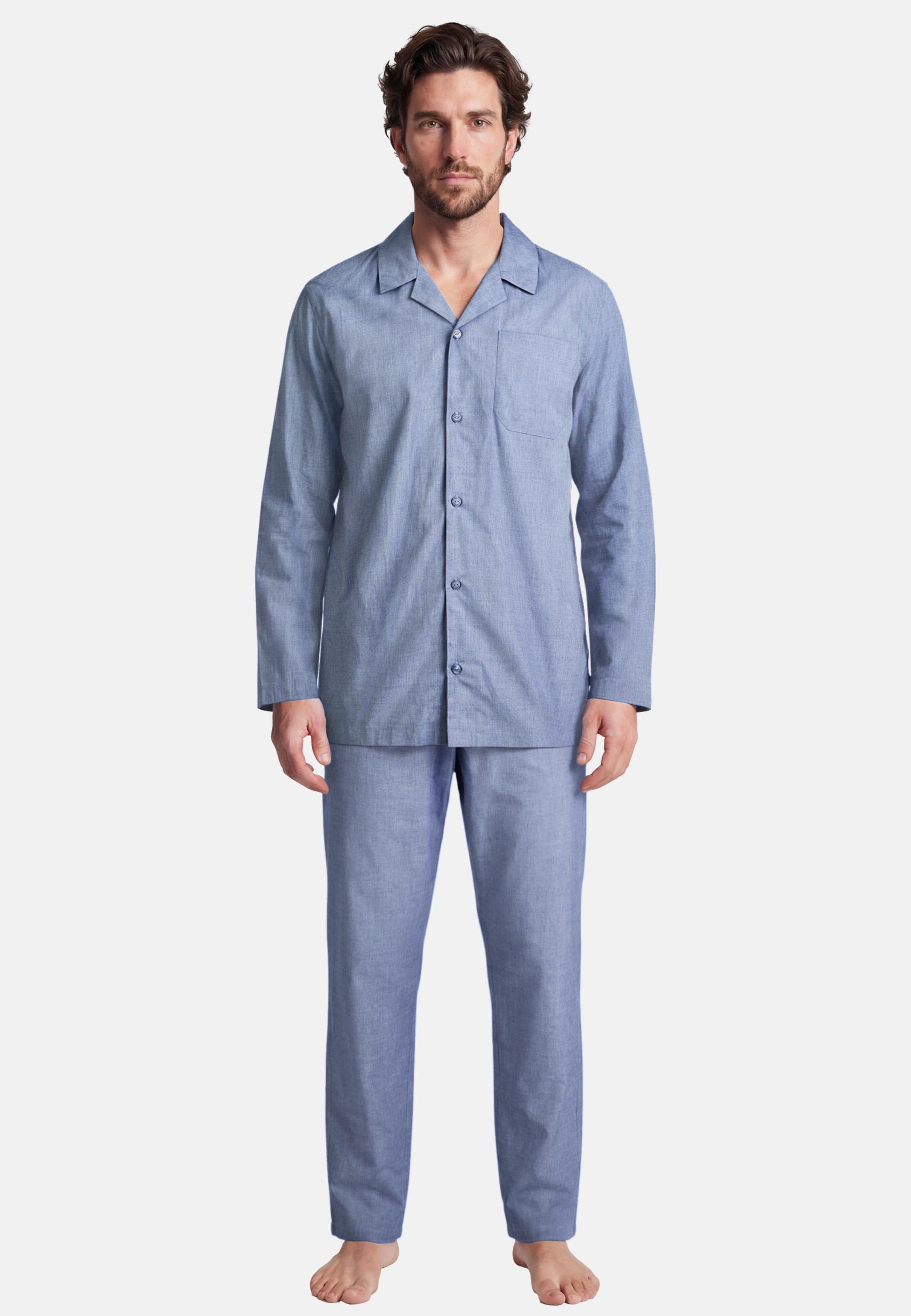 seidensticker Pyjama Classic Fil a Fil Pyjama - Baumwolle - Atmungsaktiv
