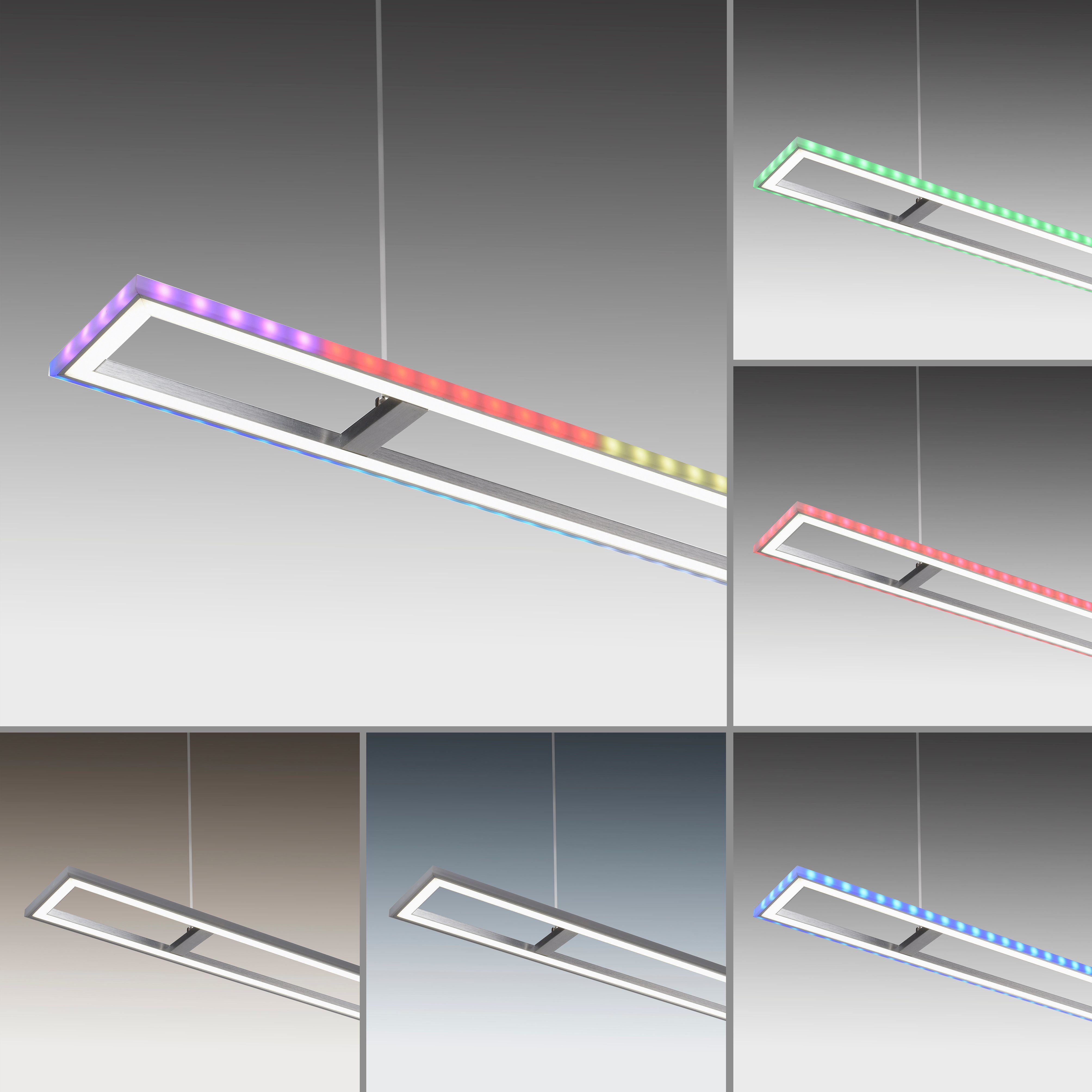 integriert, LED Leuchten - LED, RGB-Rainbow, Pendelleuchte kaltweiß, inkl., fest FELIX60, warmweiß CCT Fernbedienung, - dimmbar über Infrarot Direkt