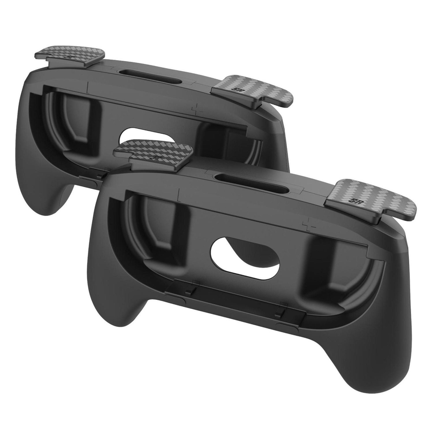 Wigento Handyhülle Für Nintendo Switch 2 Game Handle Sports Grips 2 Stück Schwarz, 2er Set Sports Grips
