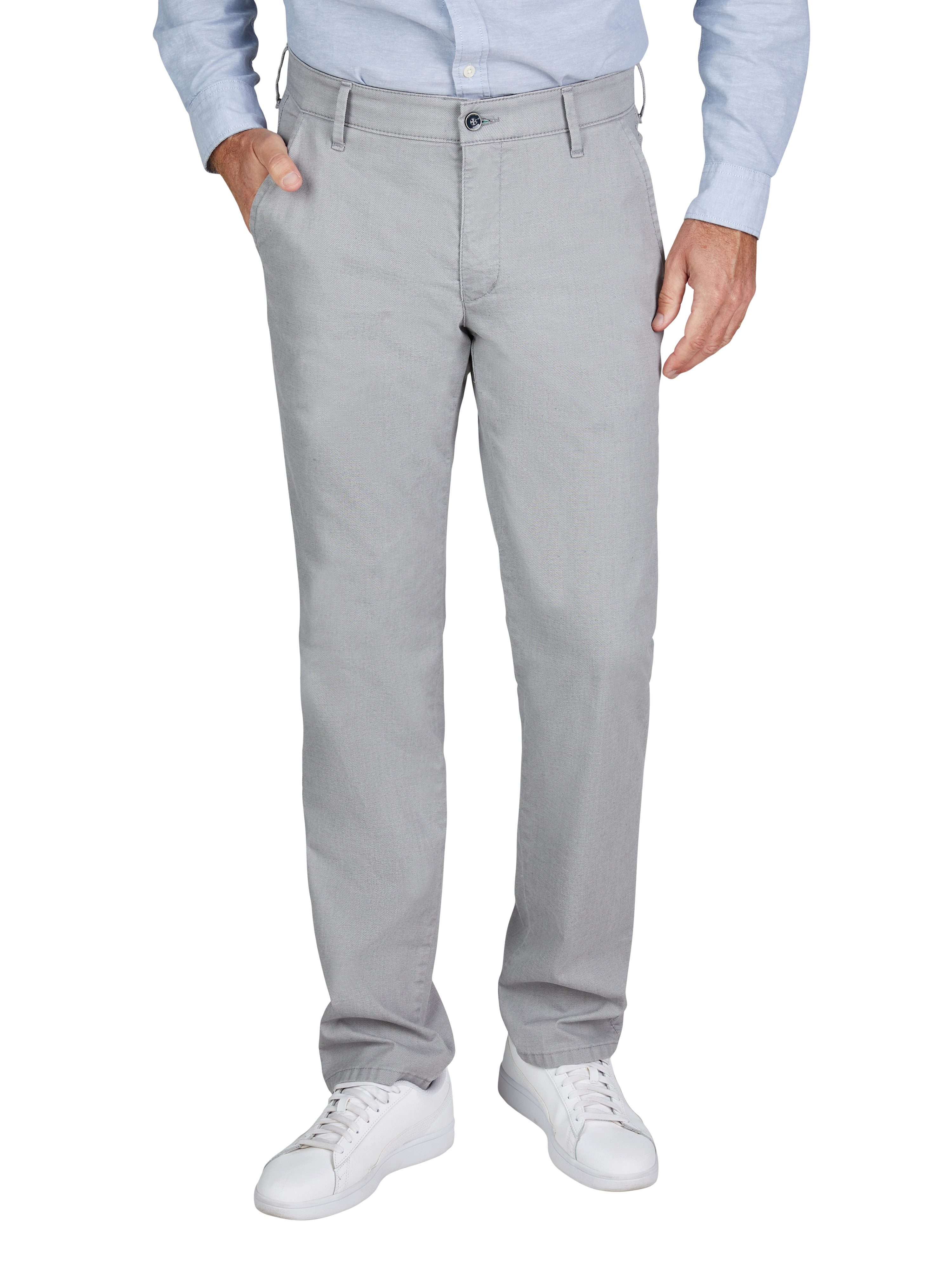 Chinohose Chino/Flat Front Hose GARVEY 8108 - grau - Herrenhose - 25