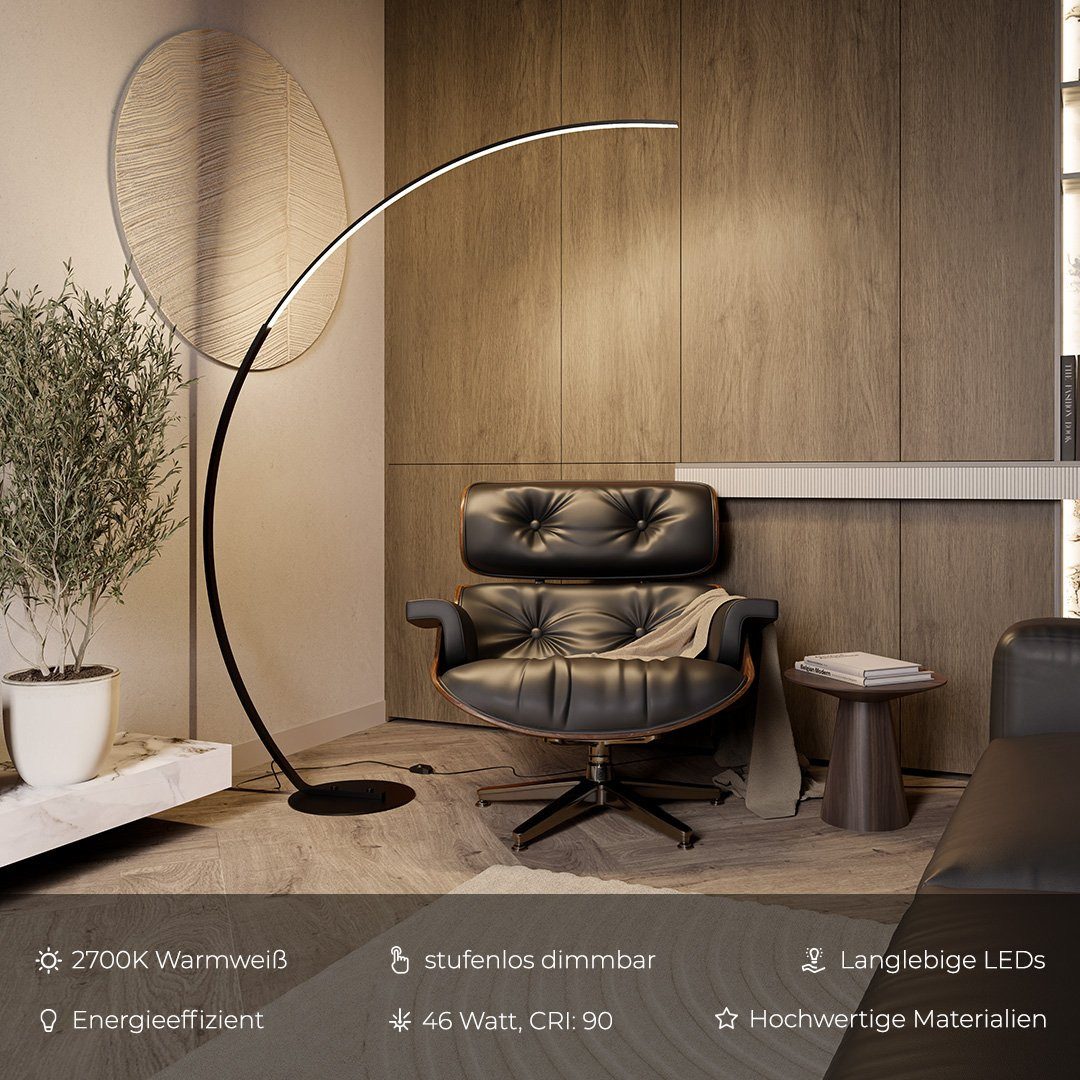 Neona LED Stehlampe ICARUS Schwarz, LED günstig online kaufen