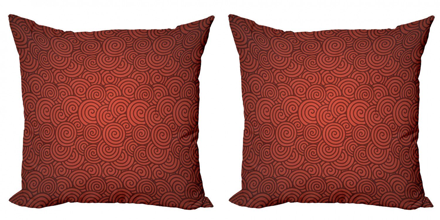 Spirals (2 New Accent Digitaldruck, Abakuhaus Stück), Chinese Kissenbezüge Year Modern rot Doppelseitiger