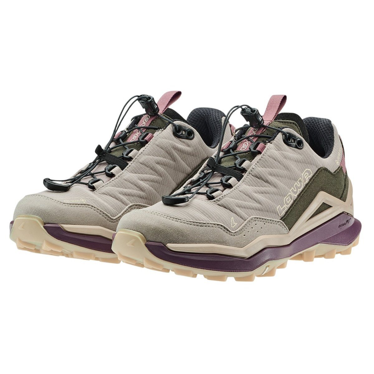 Lowa Maddox Pro GTX Low Sl (Textil/Synthetik, wasserdicht) desert/altrosa Wanderschuh