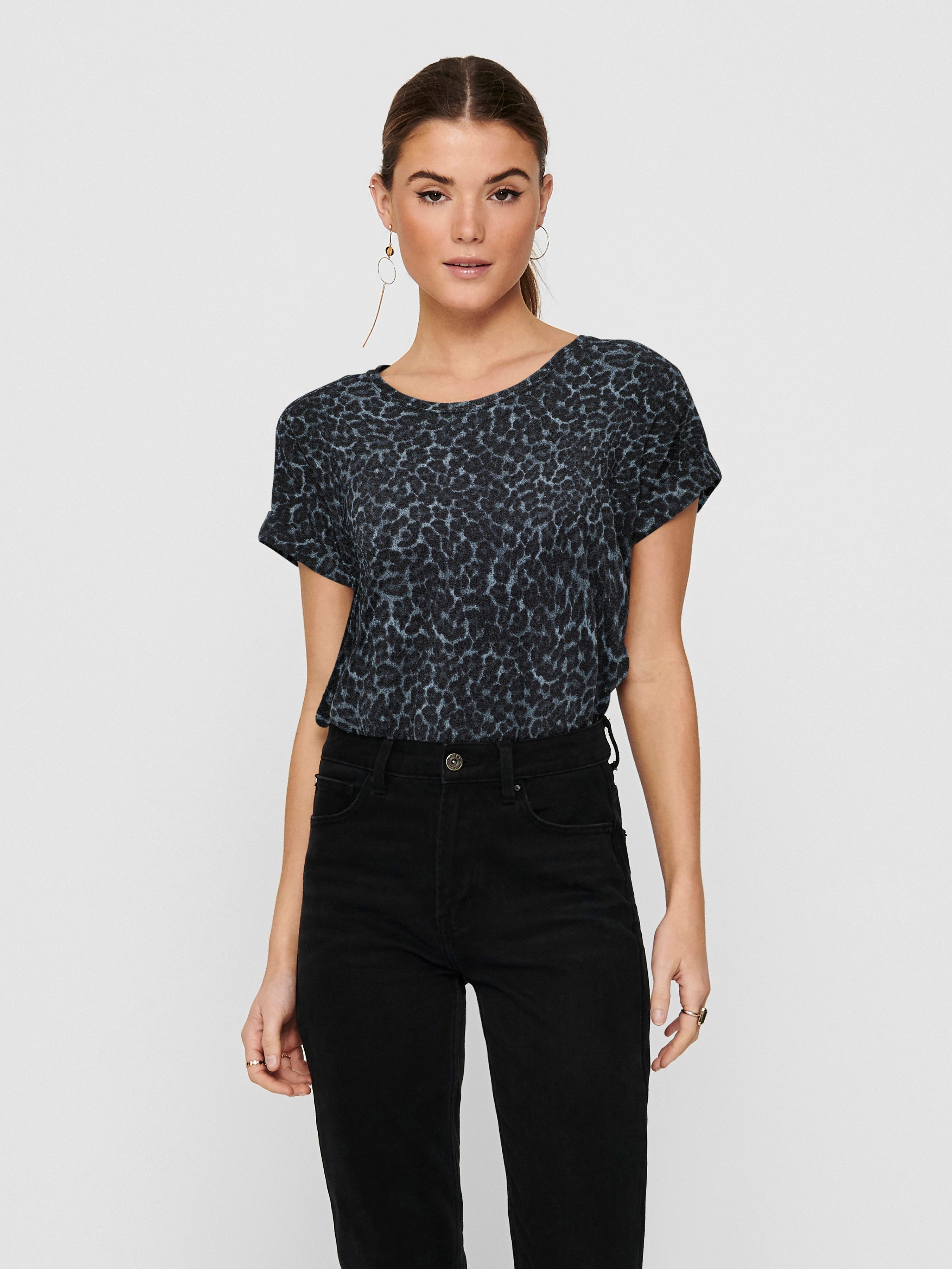 ONLY Kurzarmshirt ONLMOSTER AOP S/S TOP günstig online kaufen
