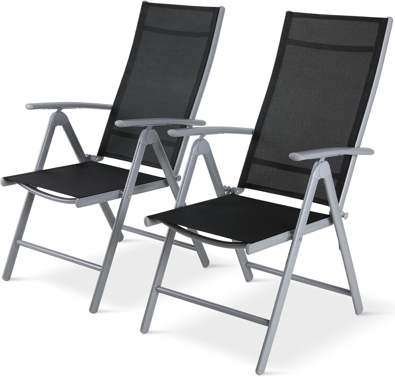 TLGREEN Gartenstuhl Hochlehner, 2/4er Set Balkonstuhl,Klappstuhl,Campingstü günstig online kaufen