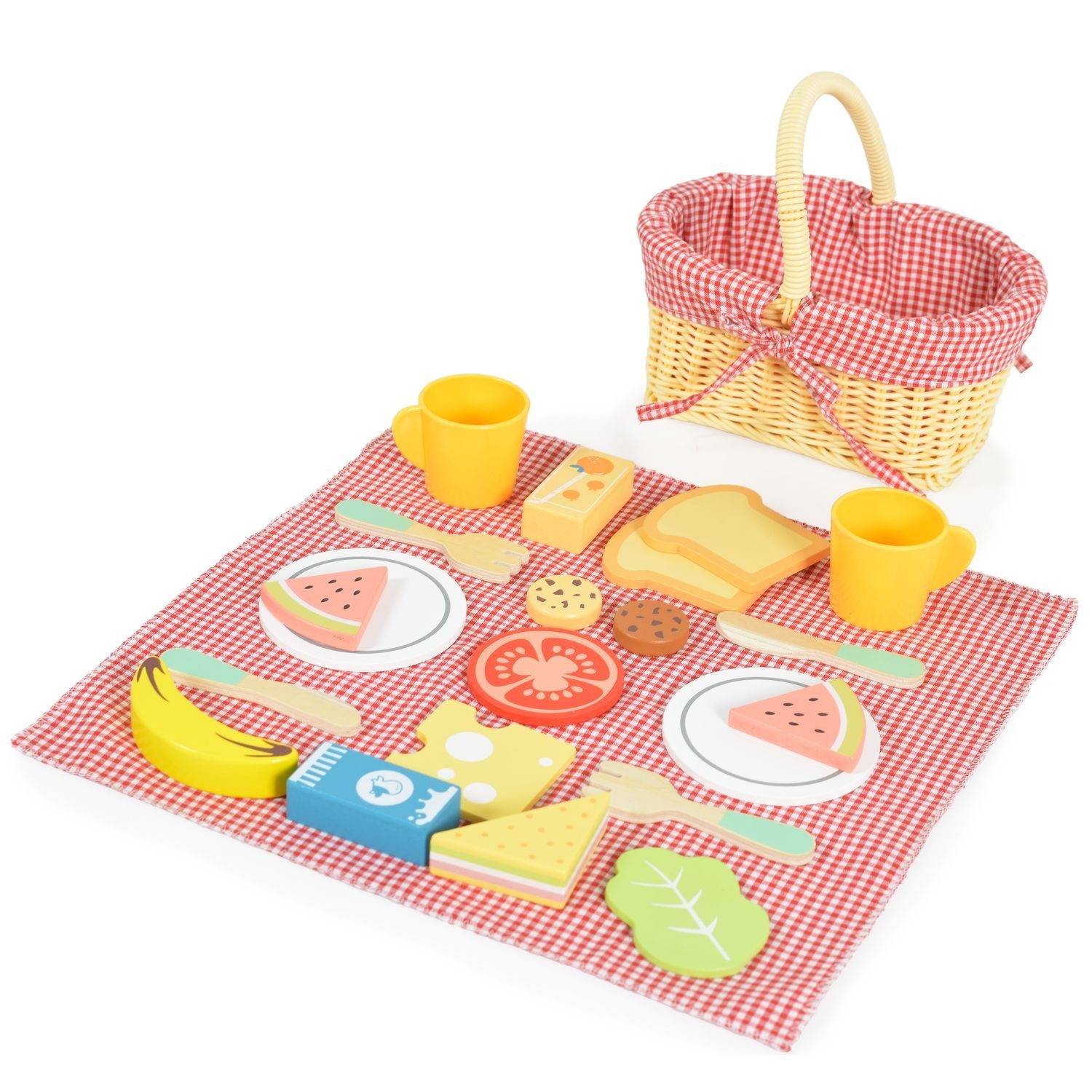 Tooky Toy Spiellebensmittel Spielzeug Picknickkorb TK454, günstig online kaufen