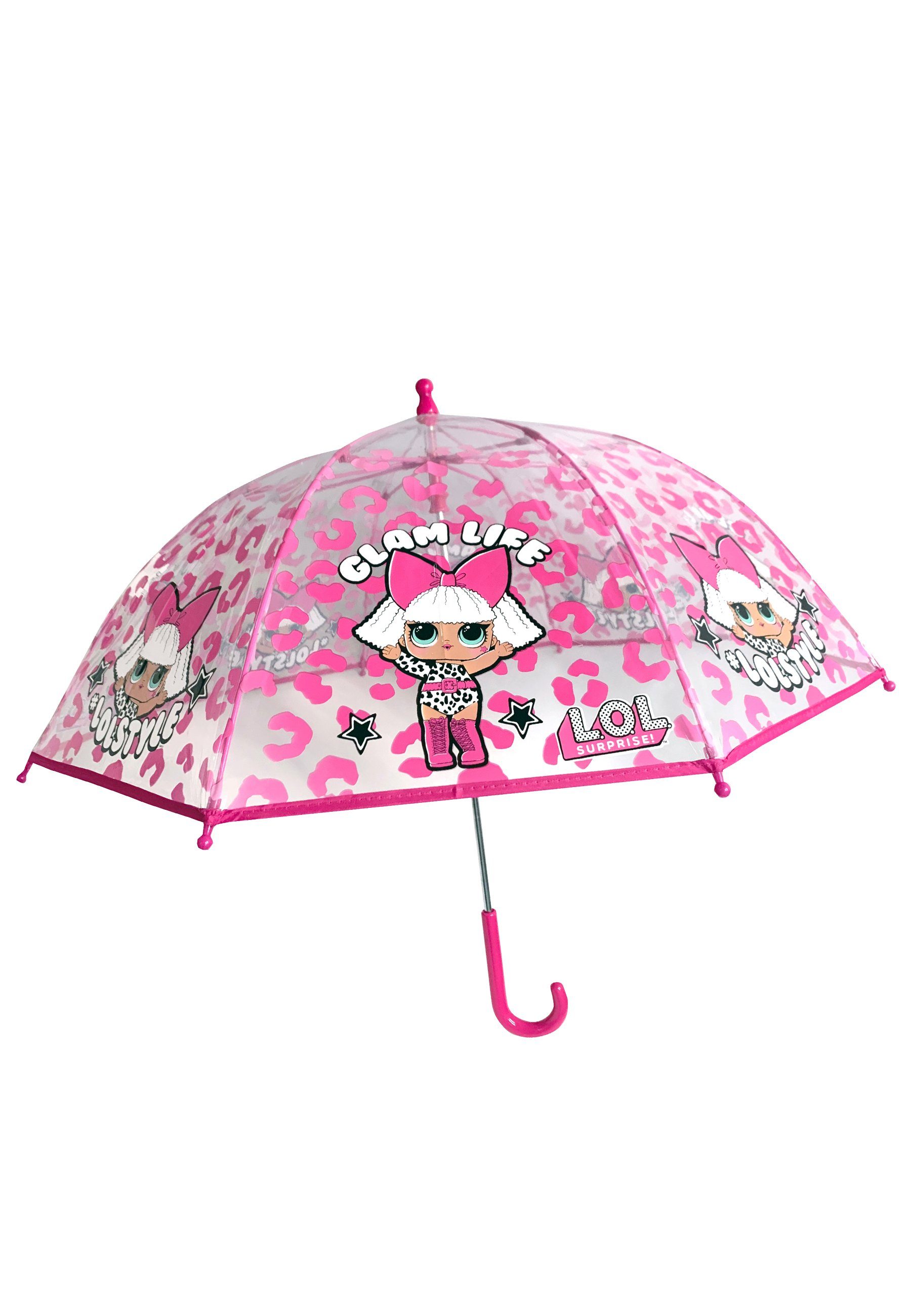 L.O.L. SURPRISE! Stockregenschirm Kinder Kuppelschirm Stock-Schirm Regenschirm