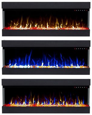GLOW FIRE Elektrokamin Insert Clear 36, täuschend echte Flamme - Multicolor LED-Technik, Heizfunktion 1600W