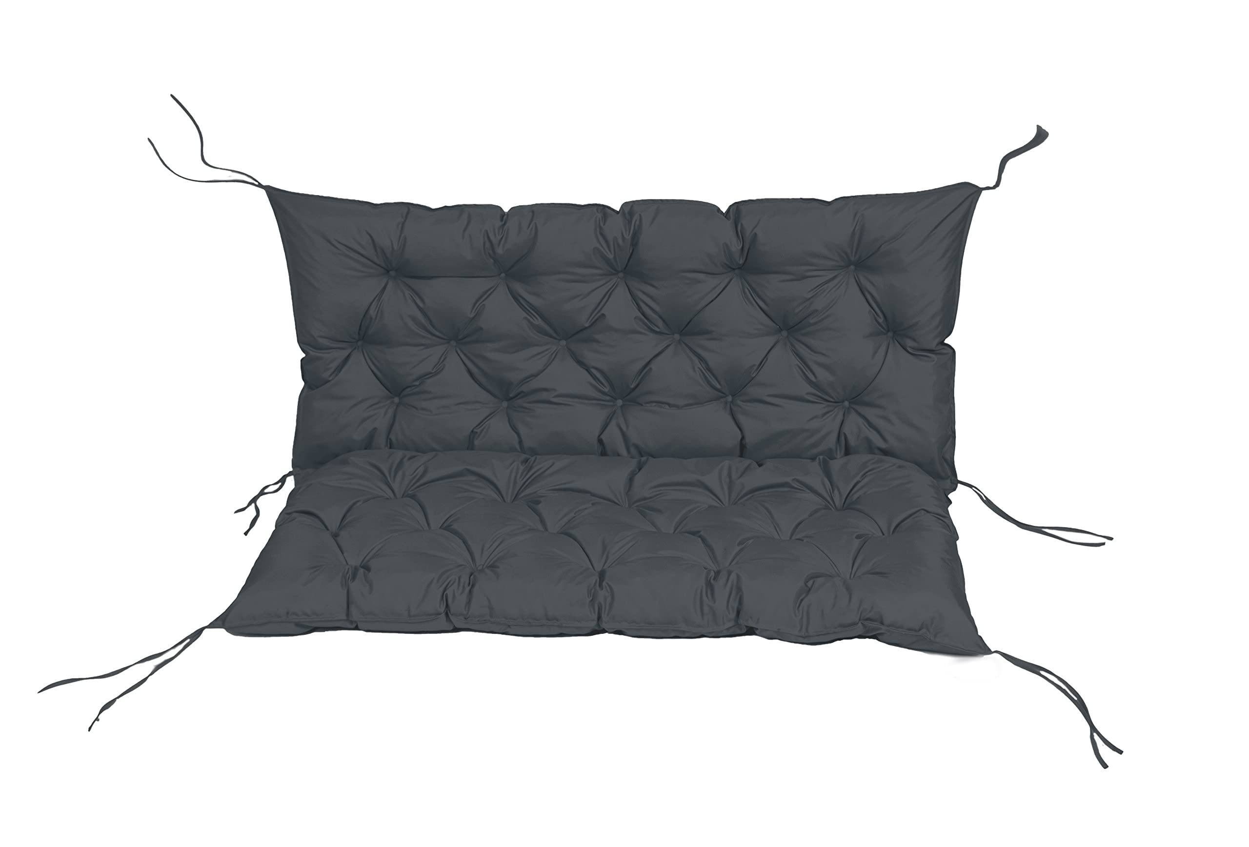 TexDeko Palettenkissen TexDeko-Garden Palettenauflage mit Rückenlehne gesteppt 120x60x50, (Sitzfläche 120x60cm + Rückenlehne 120x50cm)