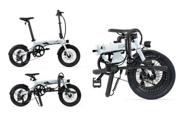 EOVOLT E-Bike EOVOLT City 4 Speed E-Faltrad 16 Zoll mit 5 Unterstützungsstufen 250W, Kettenschaltung, Heckmotor, Faltbar I 16 Zoll Räder