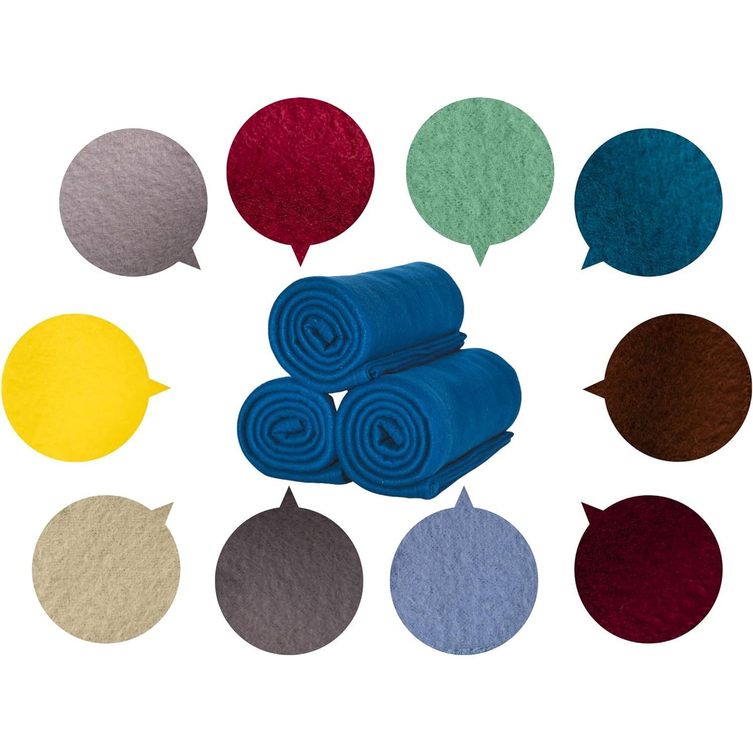 Wohndecke 3 St. A3T Oeko-Tex Polar Fleecedecken Couch türkis 130x160cm weich, ALCLEAR – Bild 4 von 5
