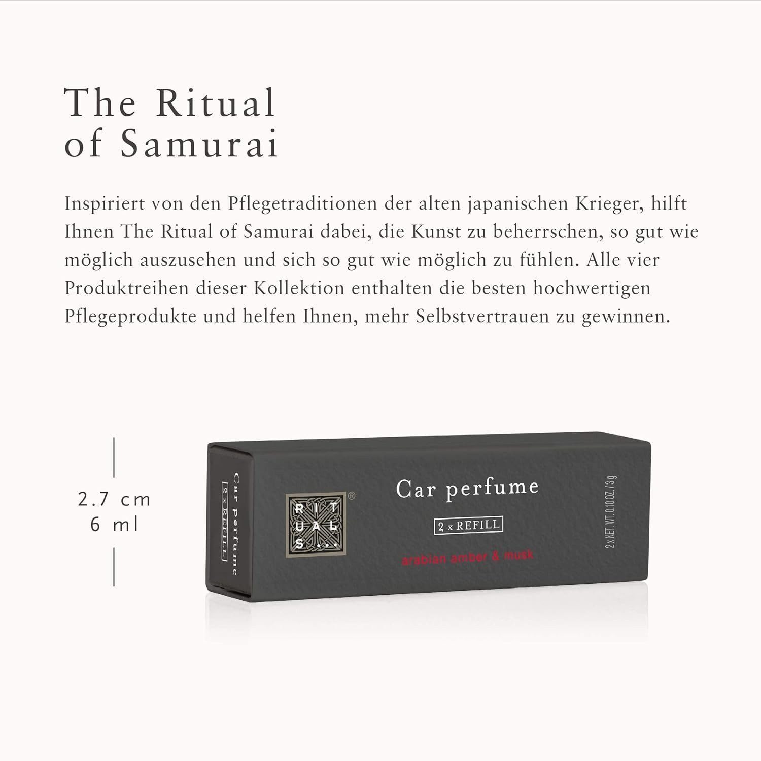 Rituals Raumduft Autoparfüm Car Perfume The Ritual of Samurai Autoparfum (1-St) (Refill, Nachfüllpackung)