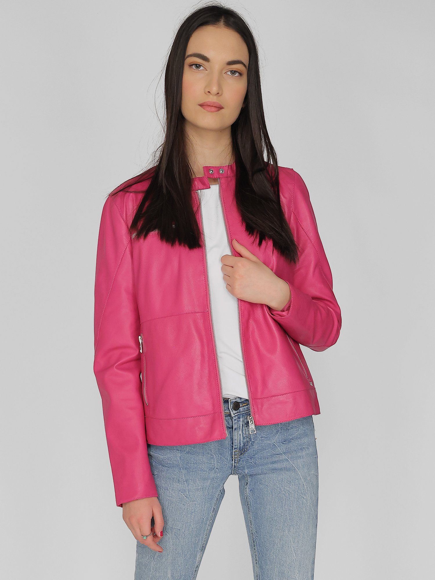 42021104 Lederjacke Maze