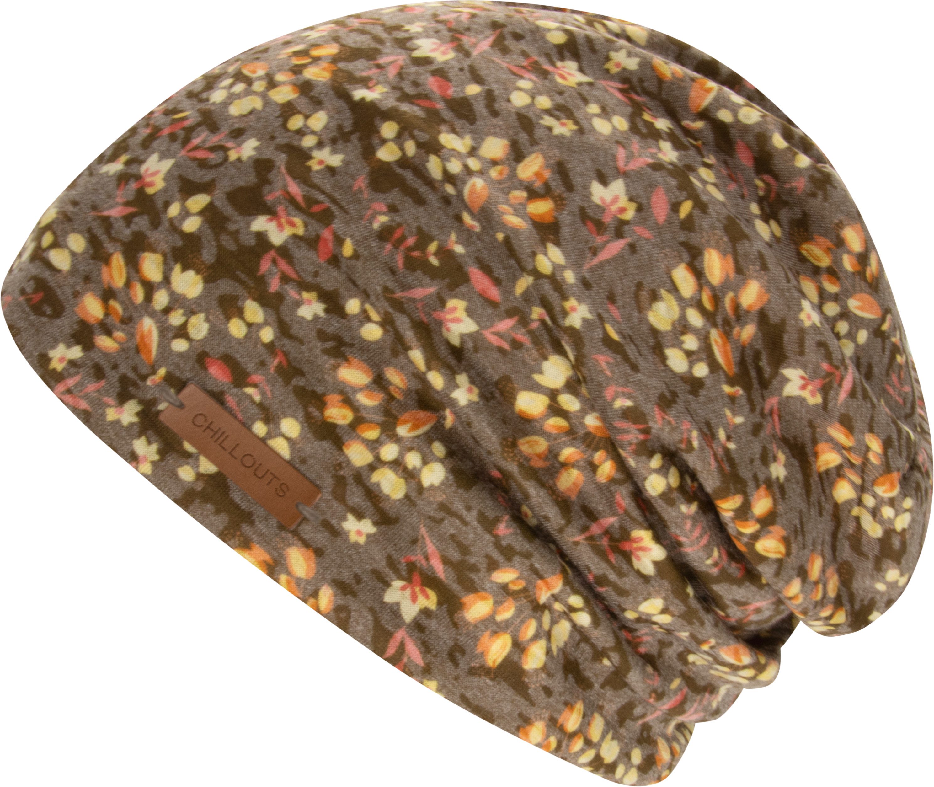 chillouts Beanie Linz Hat Feminine Beanie mit verspieltem Blütenprint