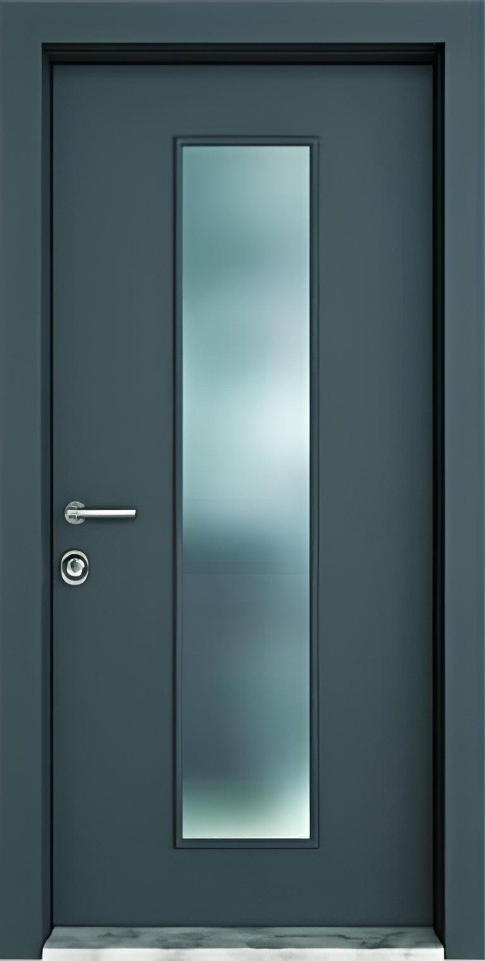 Xlmoebel Brandschutztür Graue Brandschutztür für Notausgänge und Fluchtwege, Made in Europa