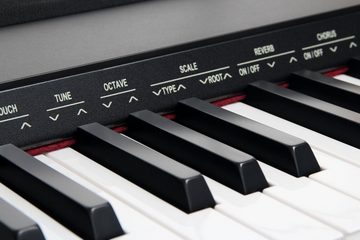 Classic Cantabile Stage-Piano SP-150 Stagepiano mit 88 Soft-Touch Tasten, (Stage-Set, inkl. Ständer, Kopfhörer & Pedal), Klaviatur mit Splitfunktion, Lernmodus, USB-MIDI (In/Out)