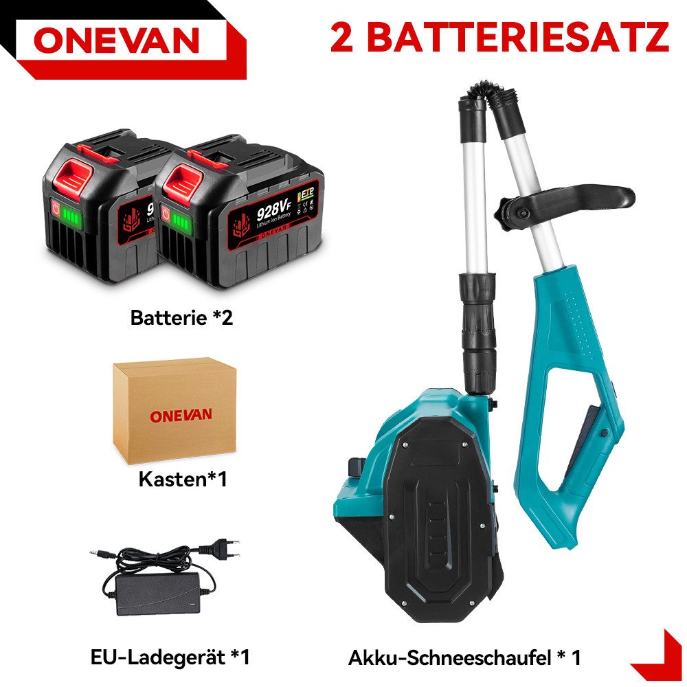 ONEVAN Akku-Schneefräse Bürstenlos Elektrische Schneefräse mit günstig online kaufen