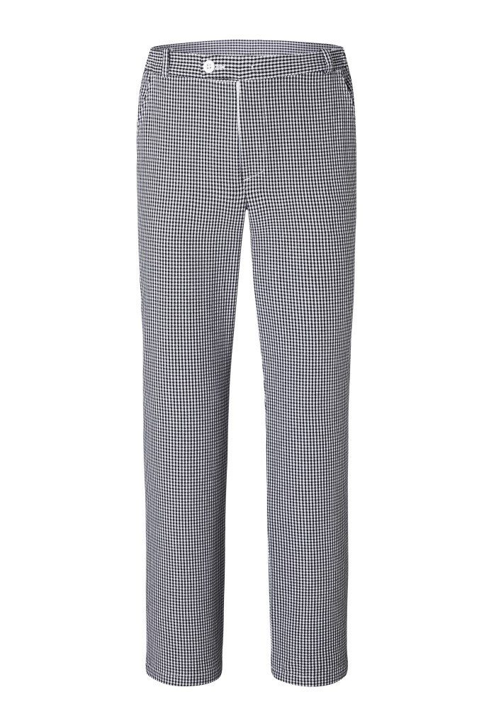 Karlowsky Fashion Arbeitshose KARLOWSKY Herren Pepitahose BASIC Kochhose Baumwolle Schwarz