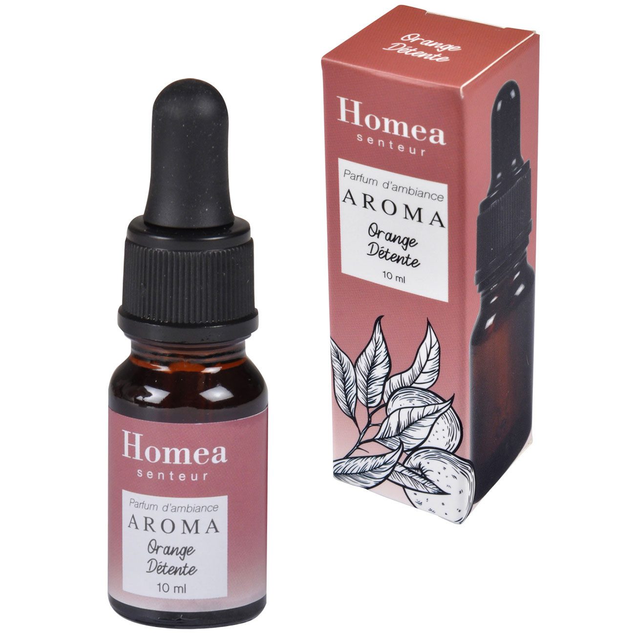Homea Duftöl Orangen-Duftöl 10 ml für Duftlampen & Diffuser, Fruchtiges Raumöl (1-St., 1er-Set & 2er-Set), Fruchtiges Duftöl für warme Raumatmosphäre, Entspannung & Diffuser