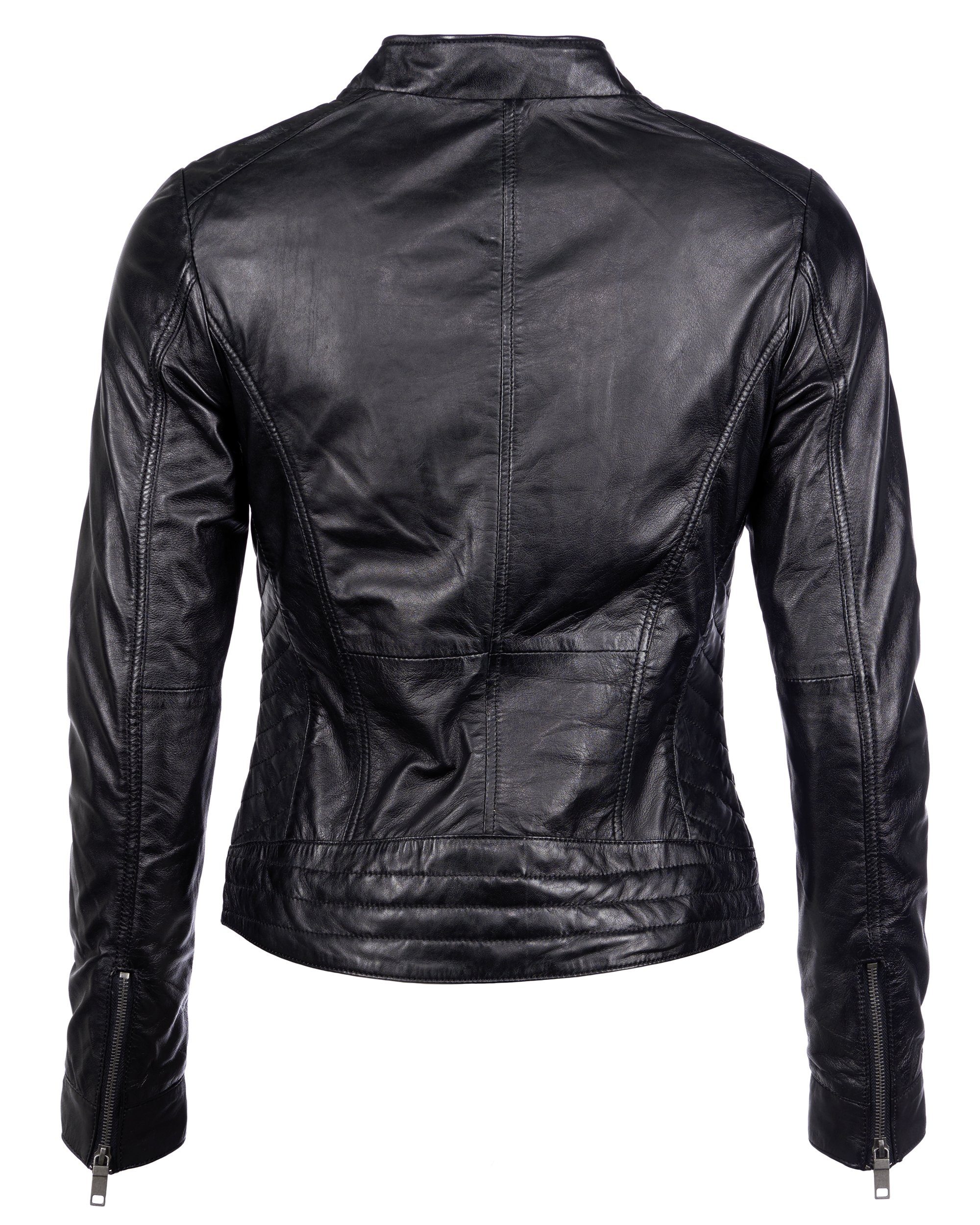 black Maze Sally Lederjacke