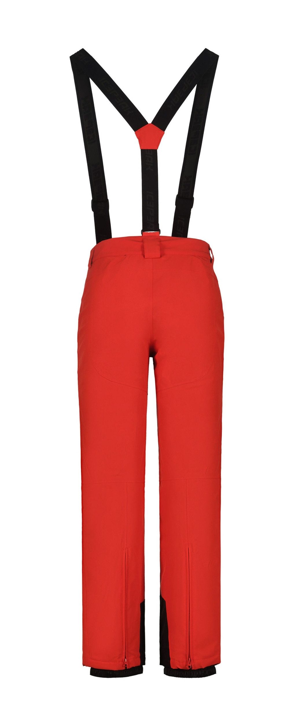 Icepeak Skihose FREIBERG längere Größe Herren Skihose mit Träger rot/schwarz