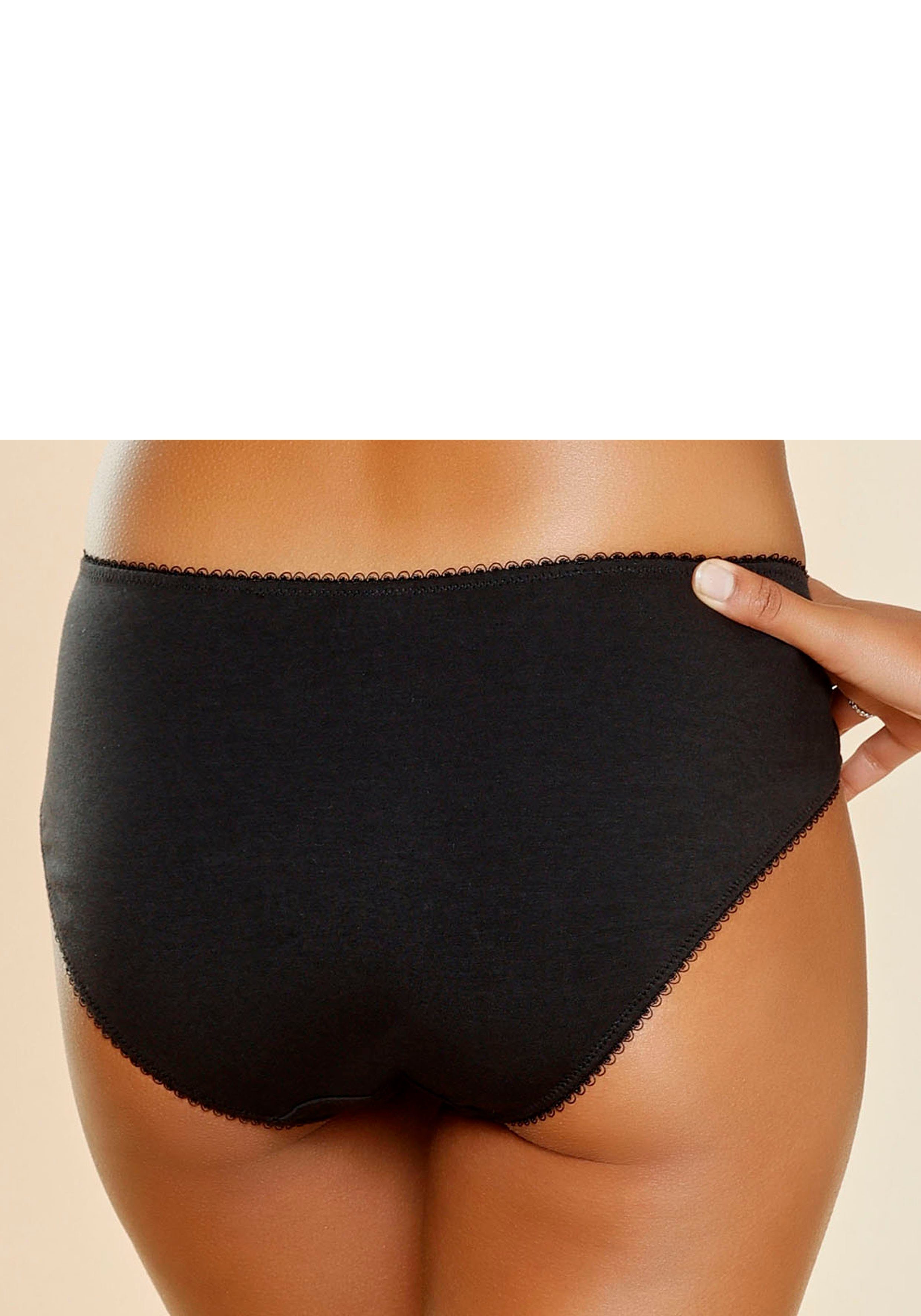 LASCANA Slip aus Bio-Baumwolle schwarz