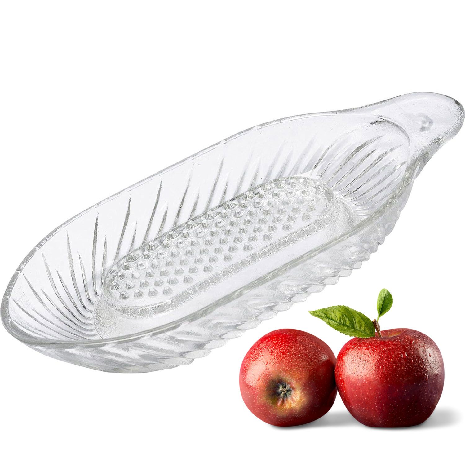 WESTMARK Multireibe / Apfelreibe, Fassungsvermögen: 140 ml, Glas, Transparent, Glas, ideal für Babynahrung/Müsli
