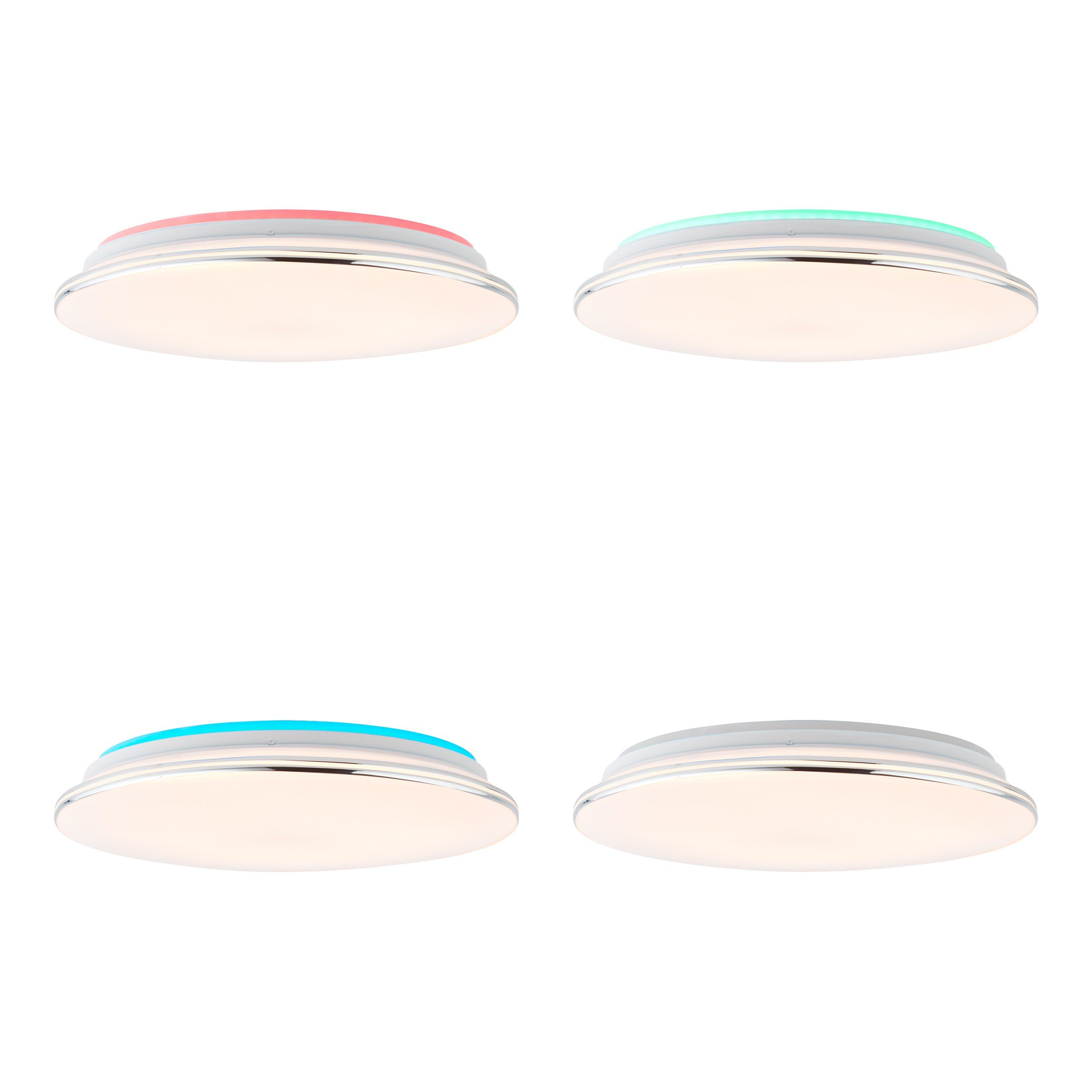 Lightbox LED Deckenleuchte, RGB, RGB warmweiß fest Ø 40 cm, 2000 - & CCT 3000-6500 24 W, kaltweiß, Deckenlampe, K, lm, LED integriert, LED