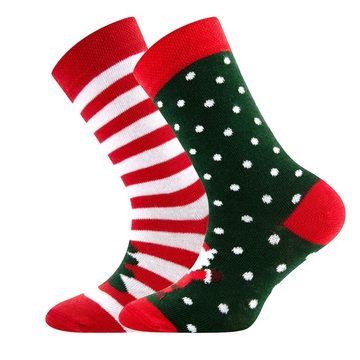 Ewers Socken Socken Xmas Weihnachtsmann/Tanne (2-Paar)