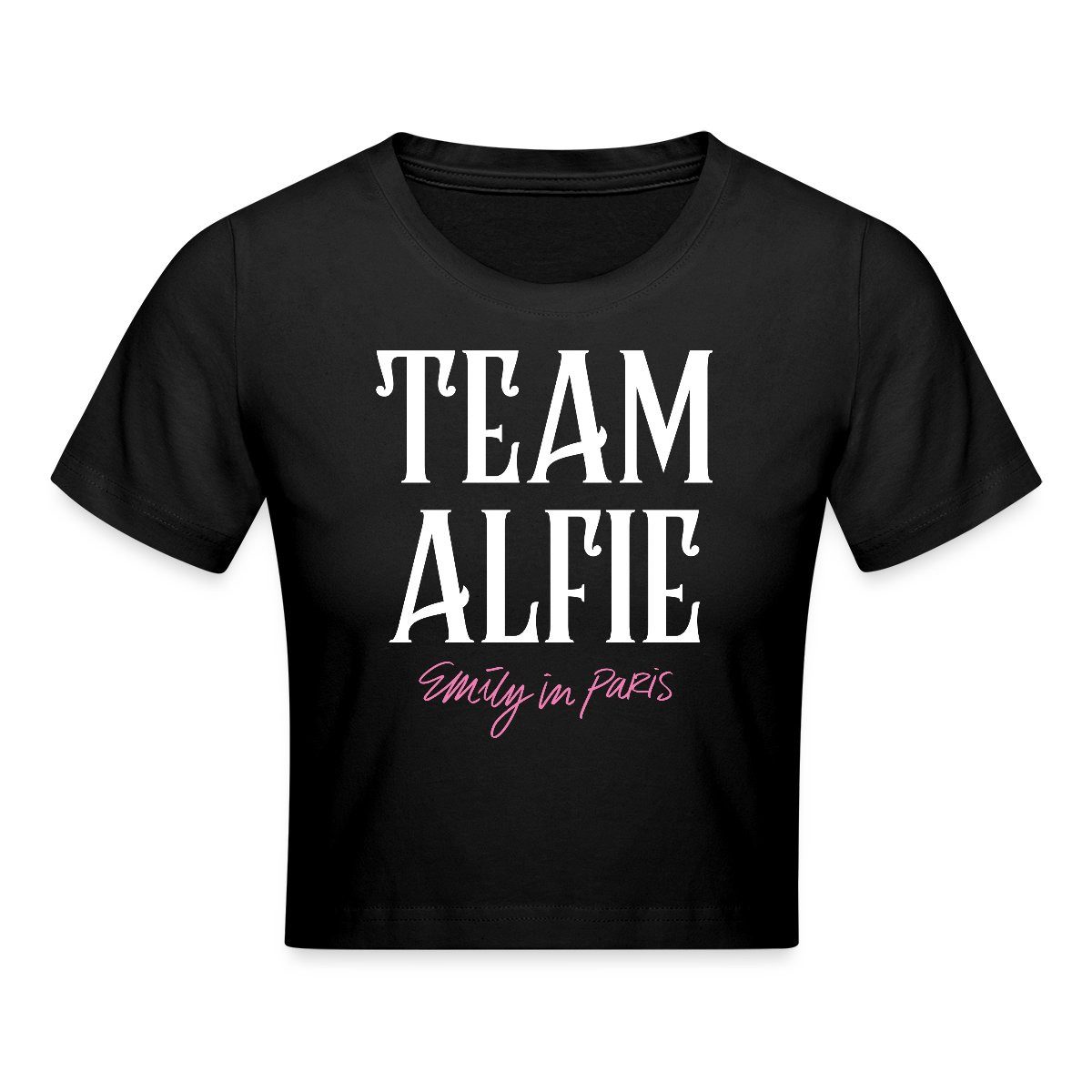 Spreadshirt T-Shirt Emily In Paris Team Alfie Crop Top (1-tlg)