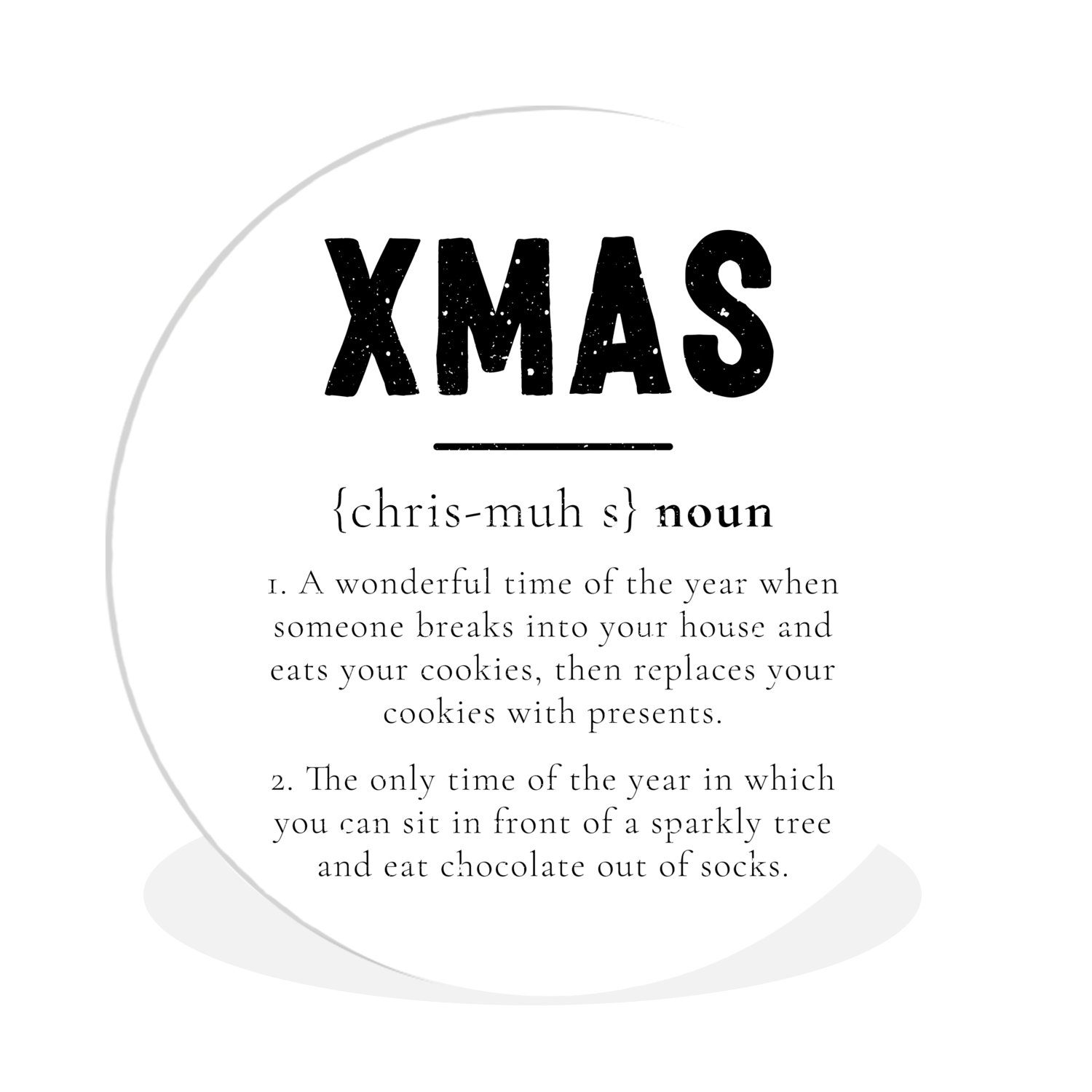 Gemälde Weihnachten - Weiß - Xmas - Zitate - Feiertage