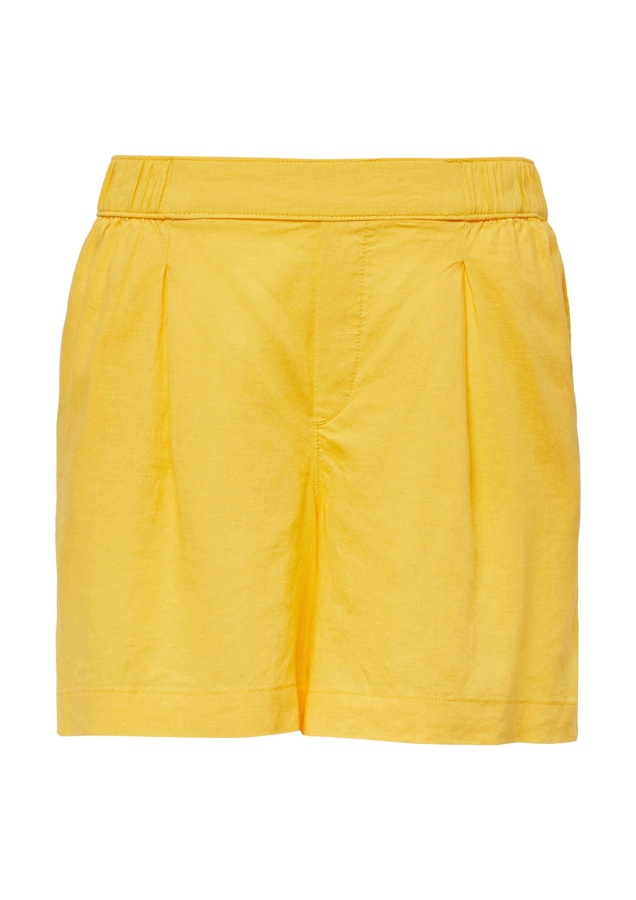 s.Oliver Shorts Hose Shorts aus Leinenmix mit Eingrifftaschen günstig online kaufen