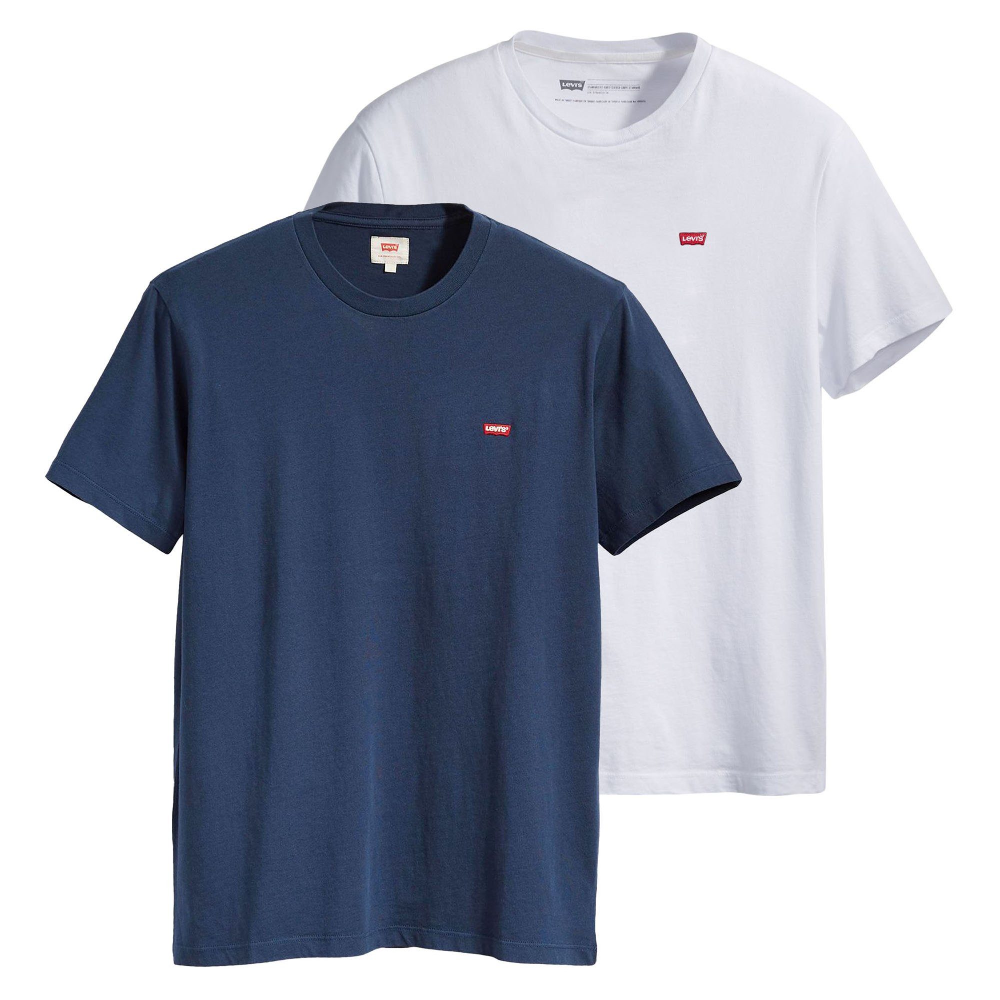Levi's® T-Shirt Herren T-Shirt 2er Pack Baumwolle (Packung, 2er Pack) günstig online kaufen