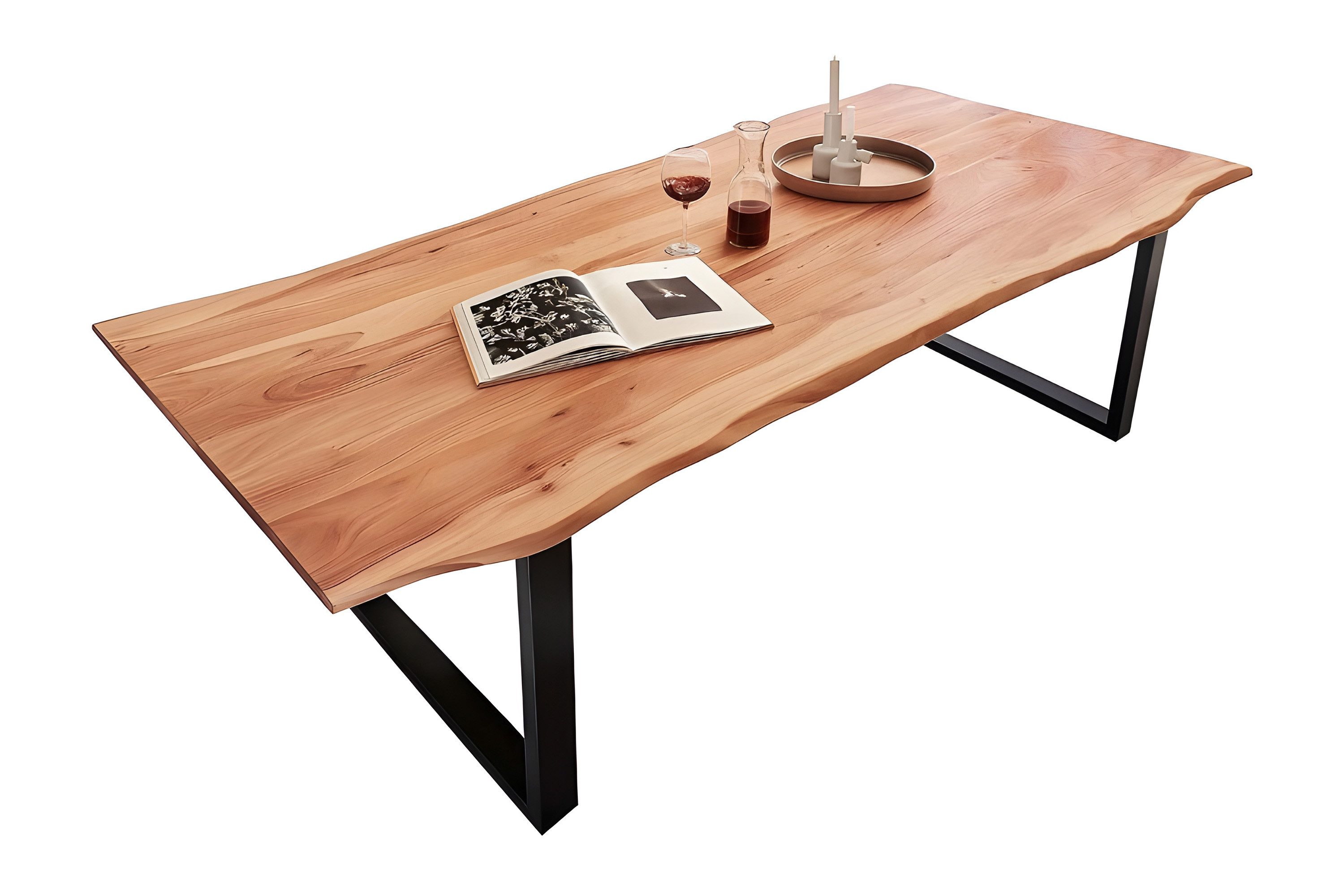 Loreno® Baumkantentisch Quinn, massives Akazienholz, natürliche günstig online kaufen