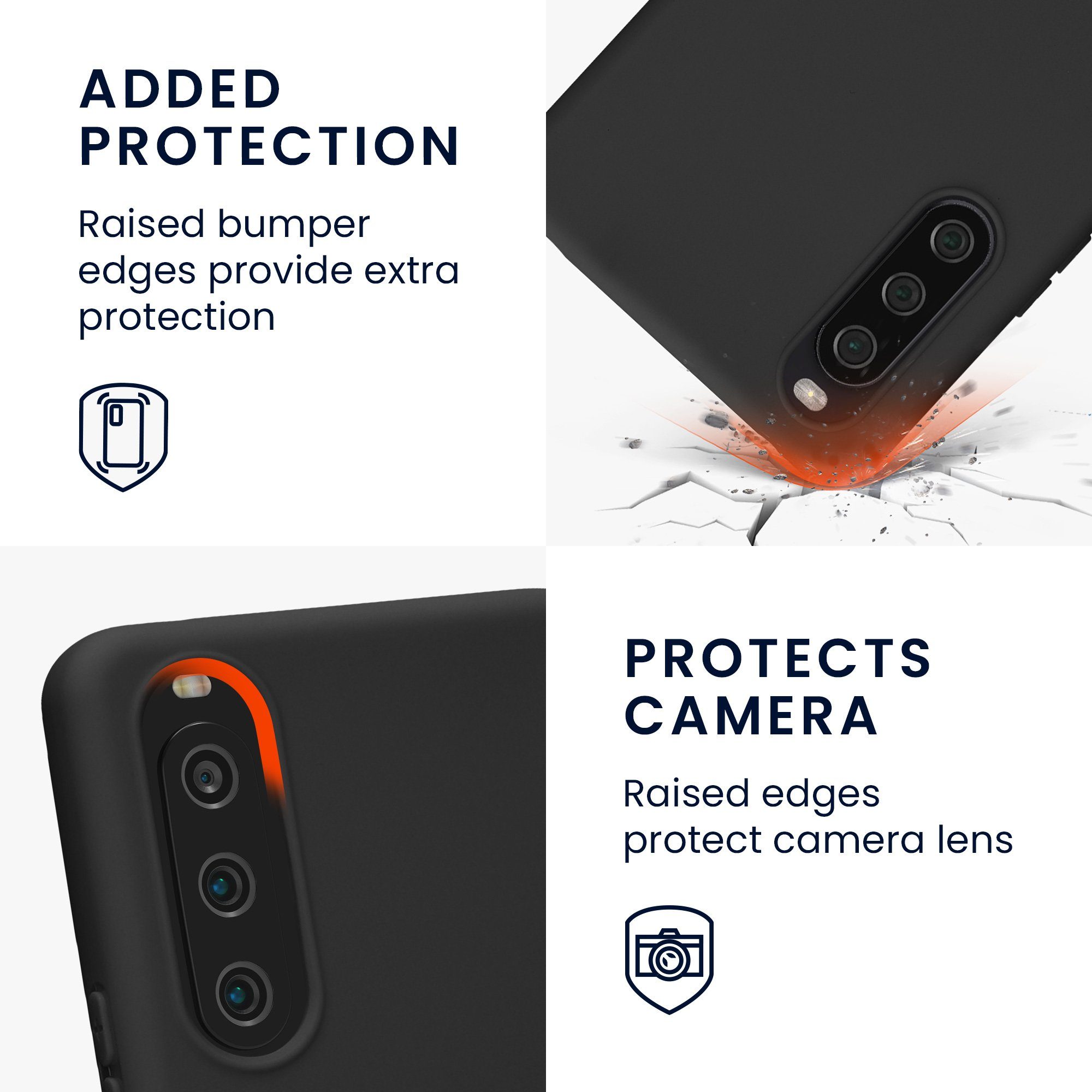 kwmobile Handyhülle Hülle für Sony Xperia 10 IV, Hülle Silikon - Soft Handyhülle - Handy Case Cover