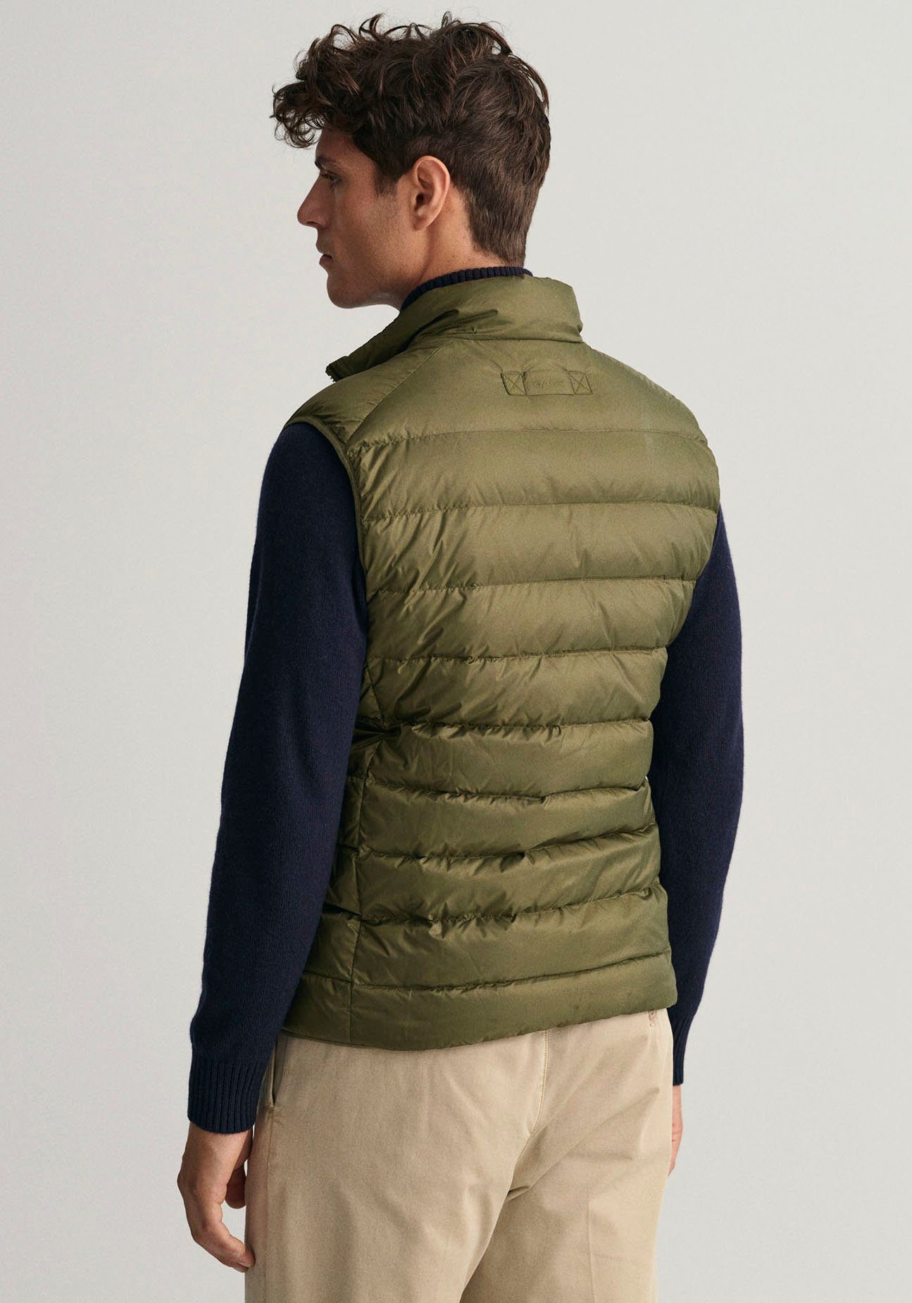 Steppweste LIGHT im GILET Gant GREEN RACING Streifen-Stepp-Look