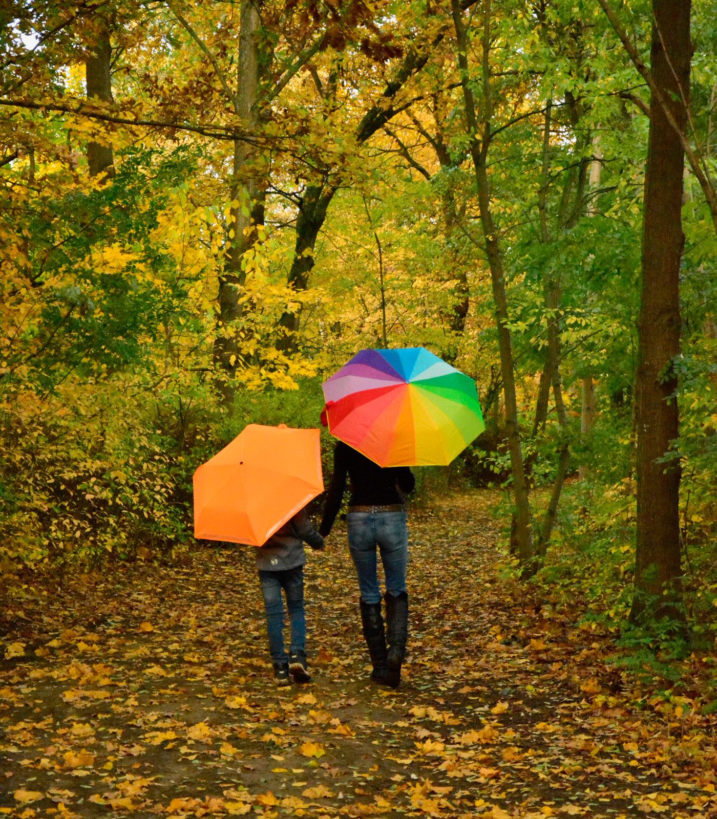 iX-brella Taschenregenschirm Mini Ultra Light - sehr leicht, mit großem Dach, manueller Öffnungsmechanismus, kräftige Farben