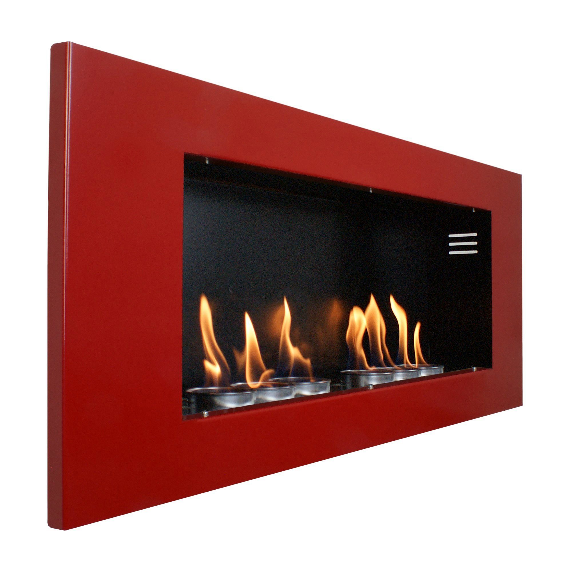 Kaminbau Mierzwa Echtfeuer-Dekokamin Aurora (Supreme, Brenngel & Bio-Ethanol Kamin inkl. 6 Brenndosen & Keramische Watte), Farbwahl, Gelkamin, Ethanolkamin, Kaminofen, Wandkamin