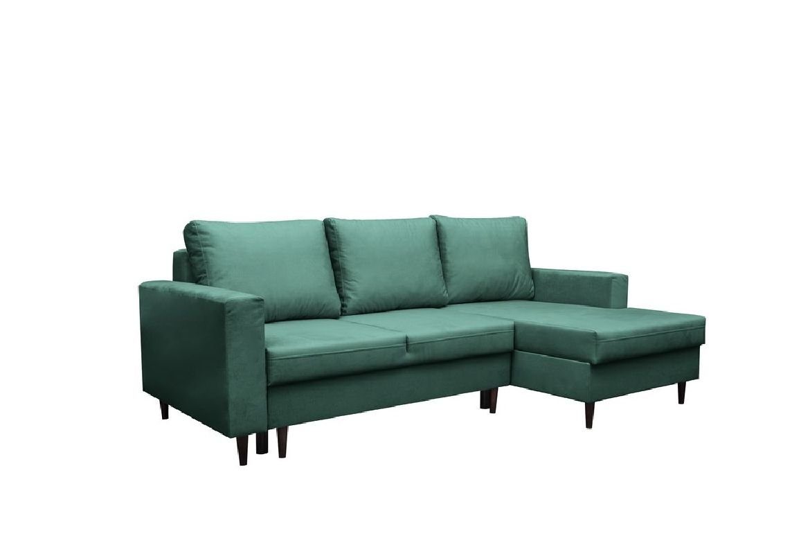 JVmoebel Ecksofa Sofa Designer mit Bettfunktion Wohnlandschaft Schlafsofa Ecksofa, Mit Bettfunktion Grün