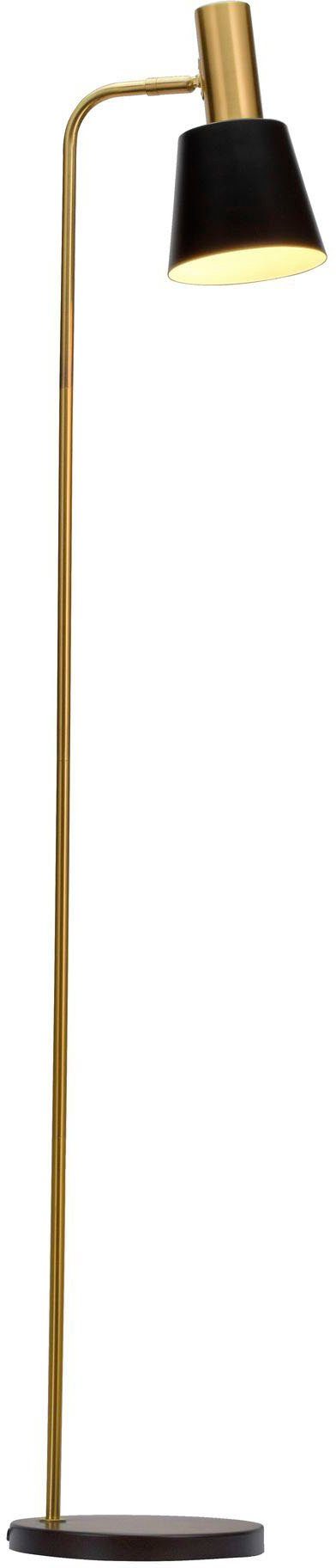 Pauleen Stehlampe Grand Schwarz, Gold, ohne E27, Metall Leuchtmittel, Elegance