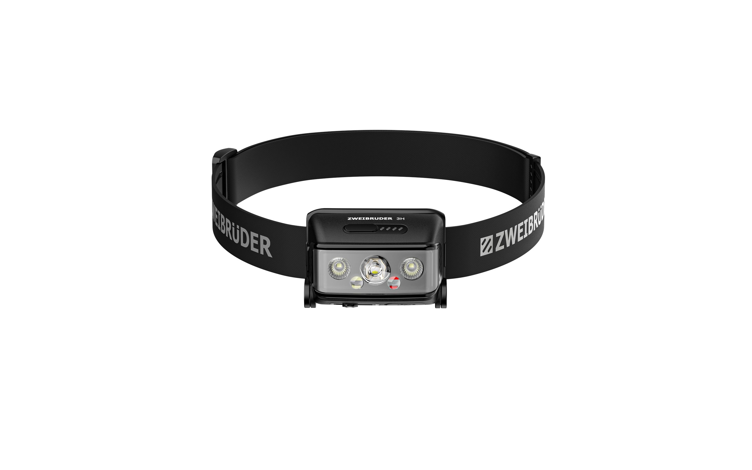 Zweibrüder LED Stirnlampe ZB3H, Focus-Function aufladbar / USB-C Aluminium Housing Rotlicht