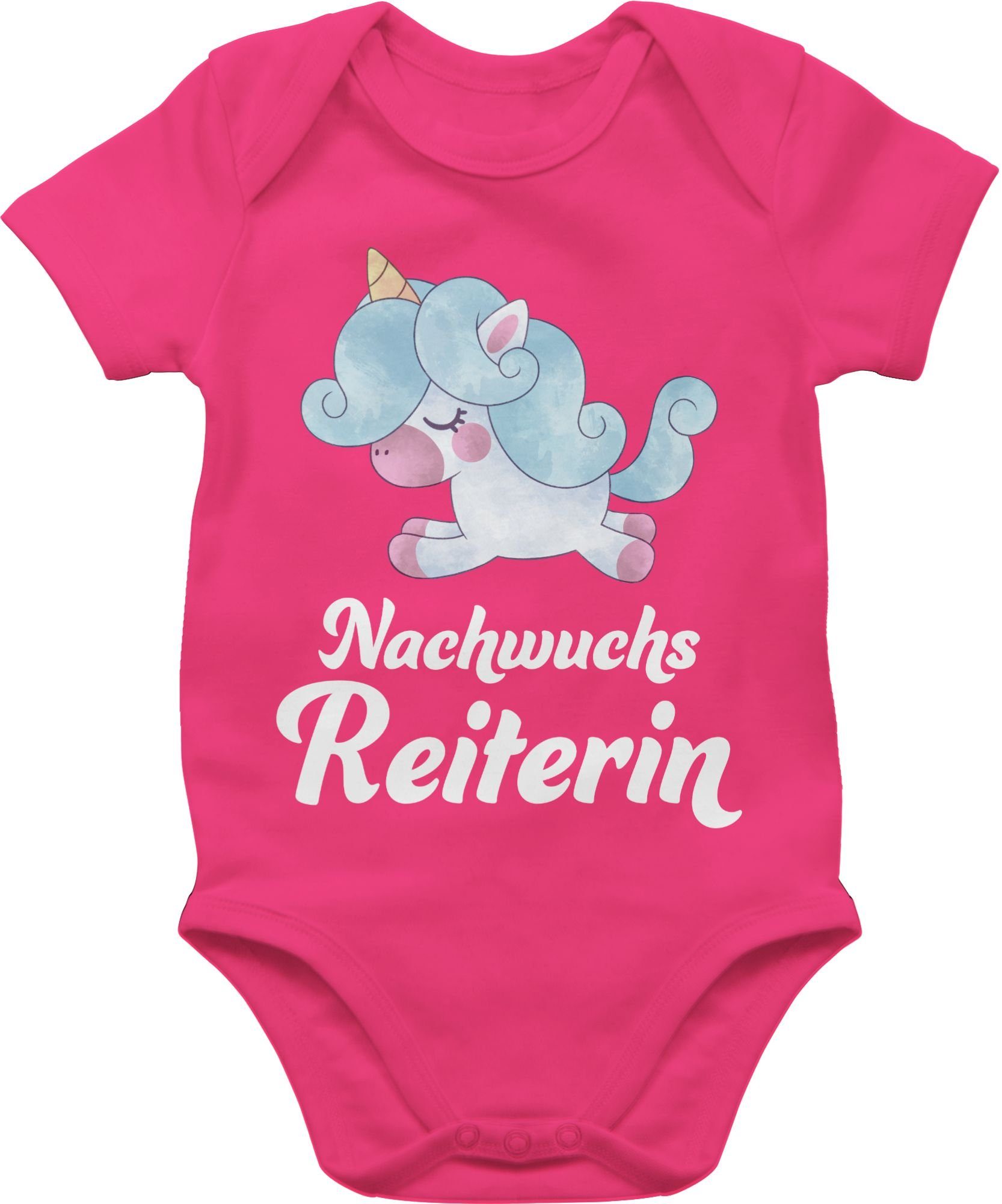 Shirtracer Shirtbody Nachwuchsreiterin Pferd 3 Fuchsia