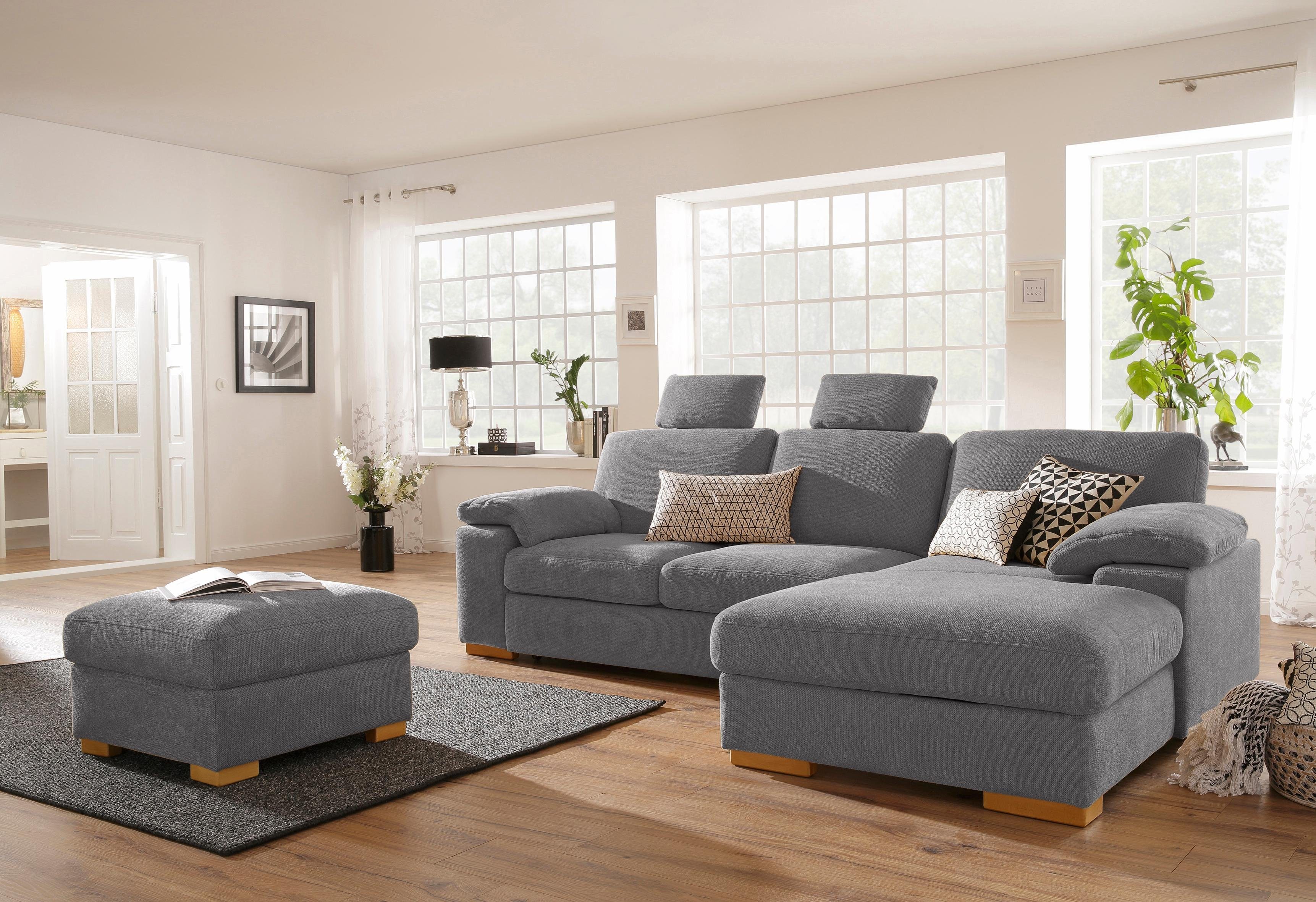 Home affaire Ecksofa Ventura L-Form, wahlweise günstig online kaufen