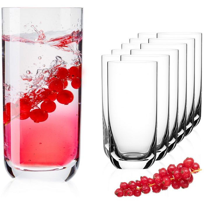 IMPERIAL glass Glas Trinkgläser Glas 330ml (max. 420ml) Set 12-Teilig Longdrinkgläser Wassergläser Saftgläser Cocktailglas