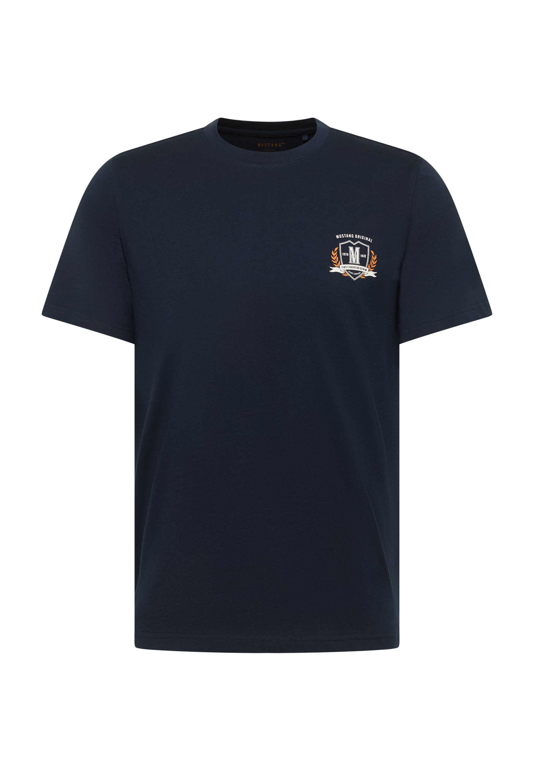 MUSTANG Kurzarmshirt Style Austin Markenprint – Bild 3 von 4