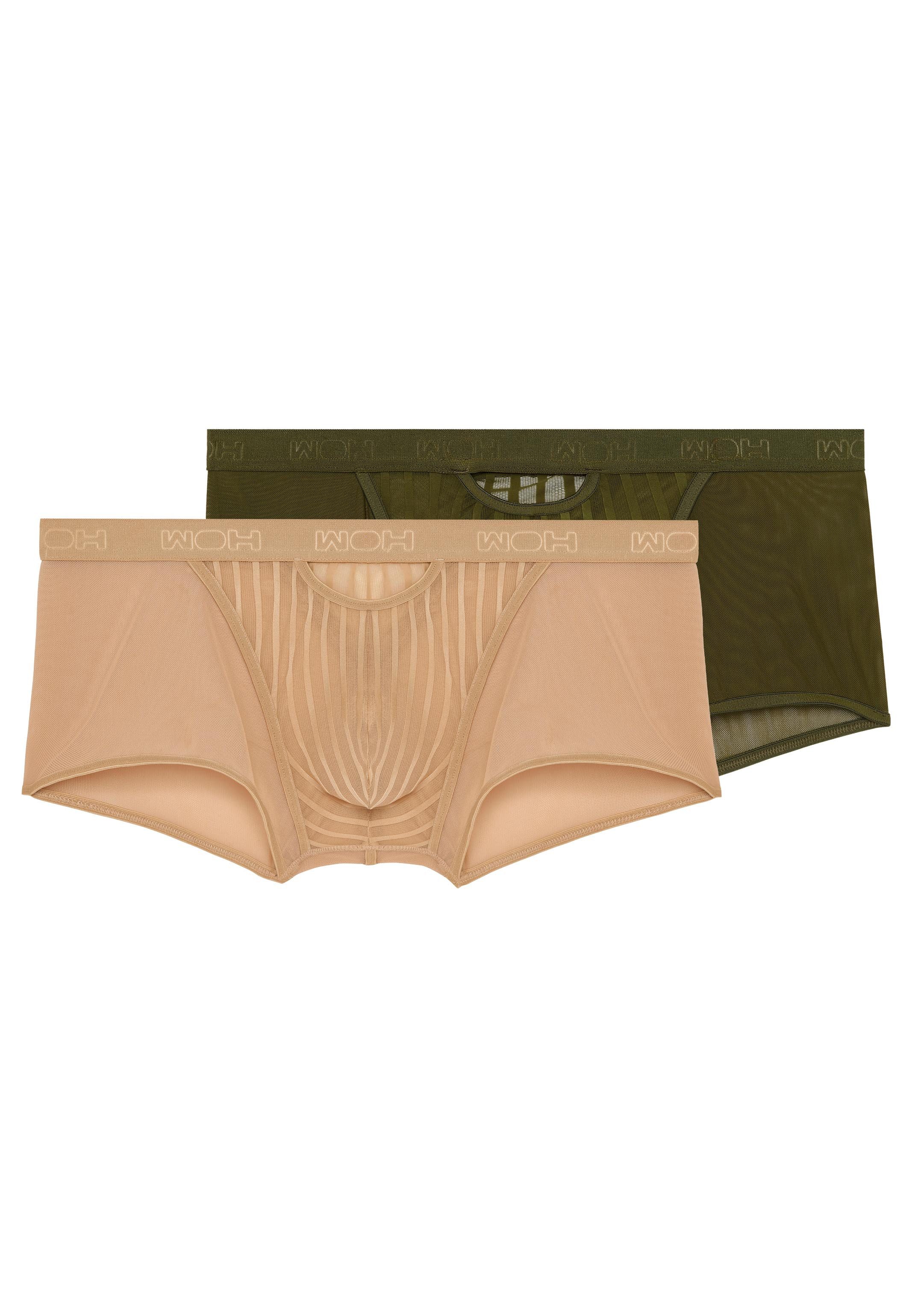 WOH Retro Boxer 2er Pack Personal Allure (Spar-Set, 2-St) Retro Short / Pant - mit Eingriff - Leicht transparent