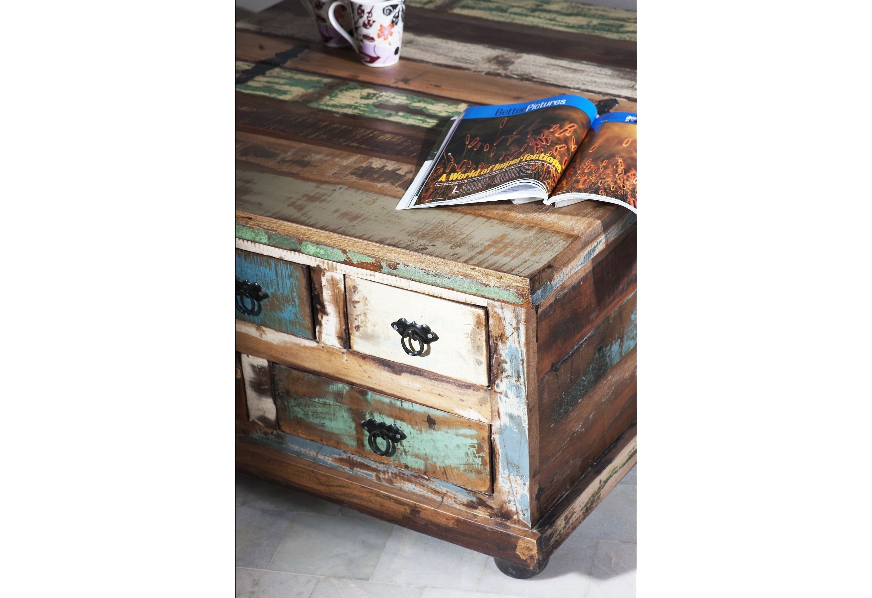 SIT Couchtisch Riverboat, Breite 90 cm, Shabby Chic, Vintage
