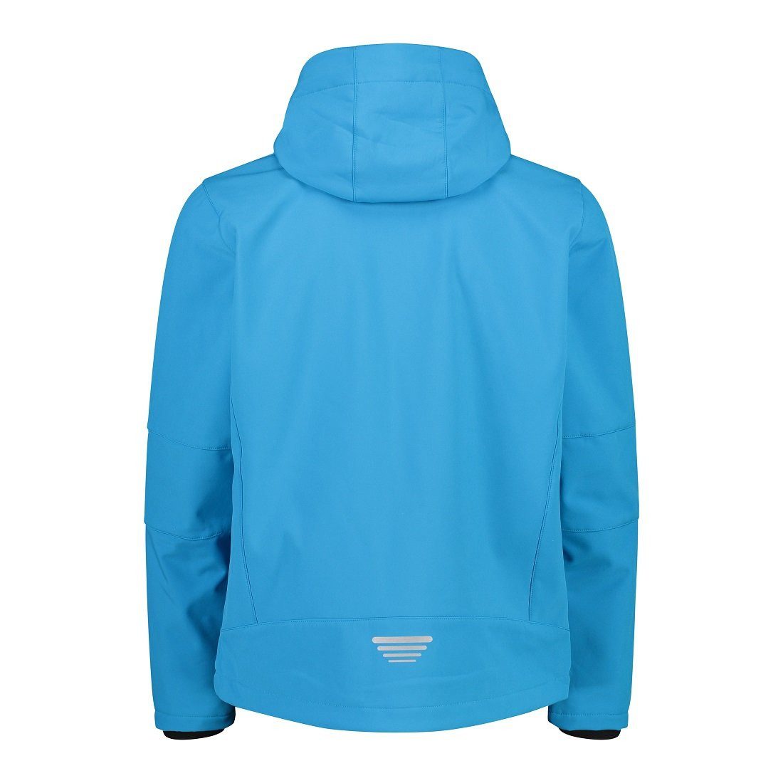 CMP Softshelljacke (winddicht, wasserabweisend) mit Kapuze danubeblau Herren
